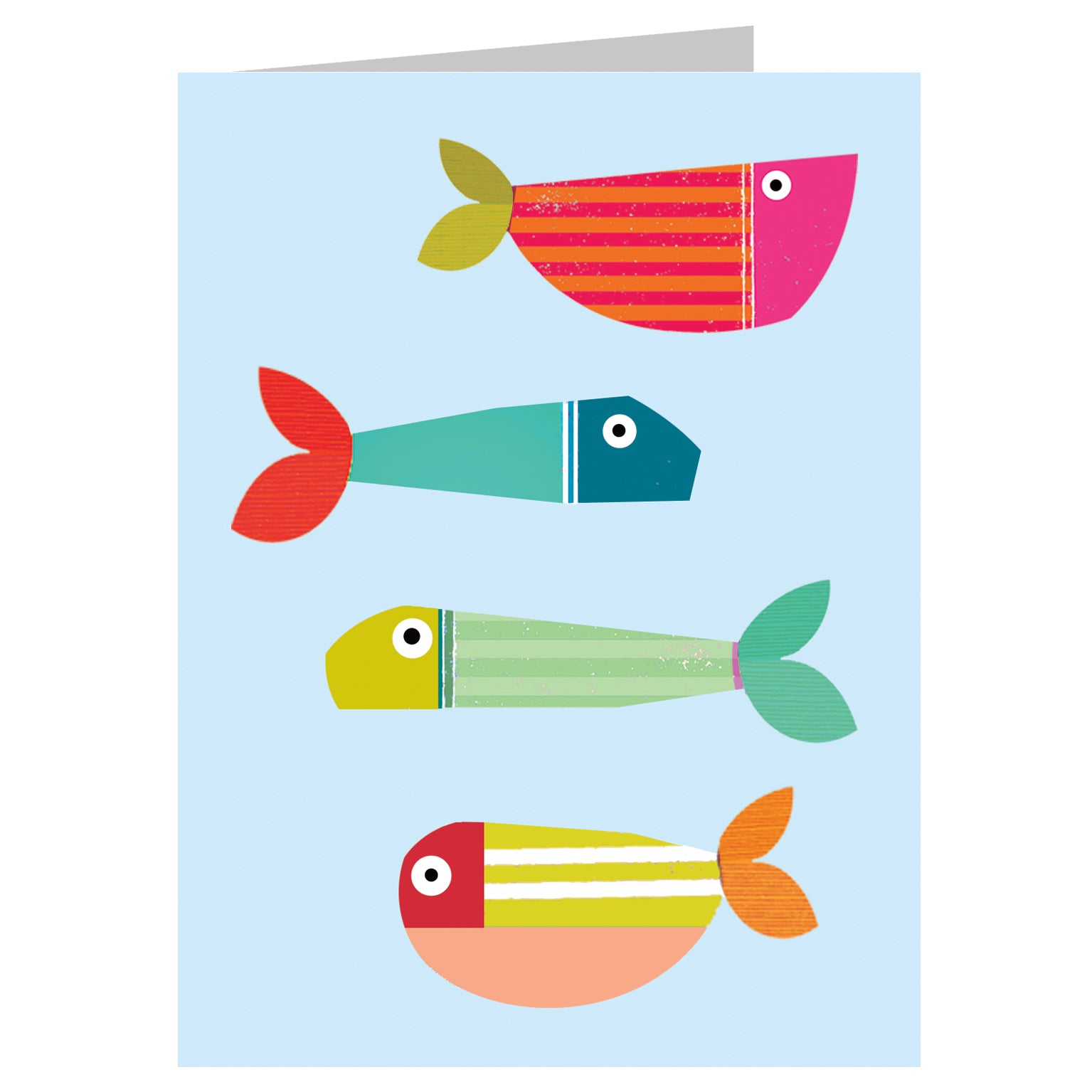 mini fish greetings card