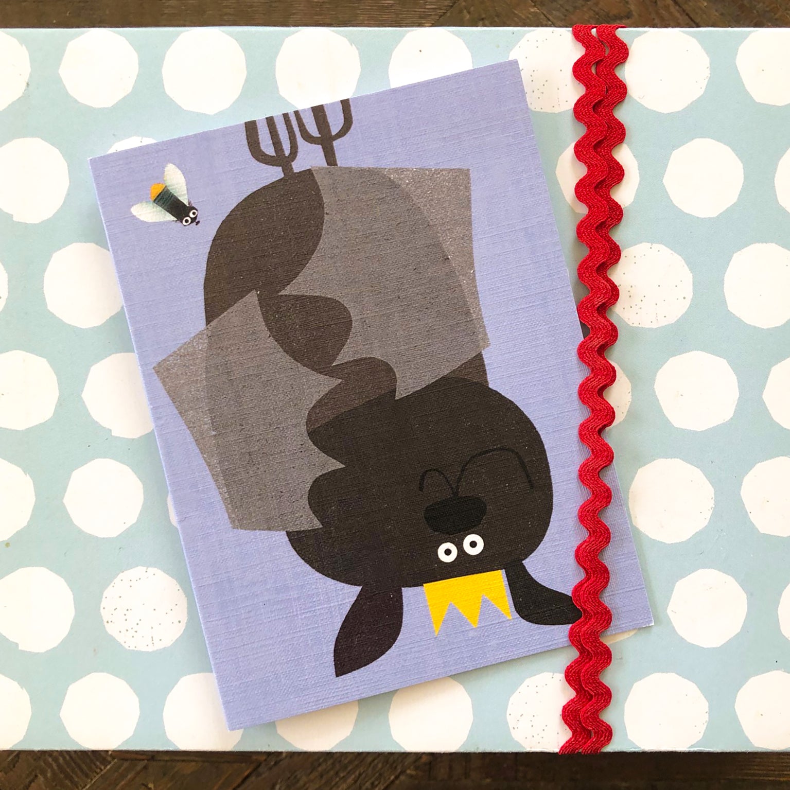 mini bat greetings card