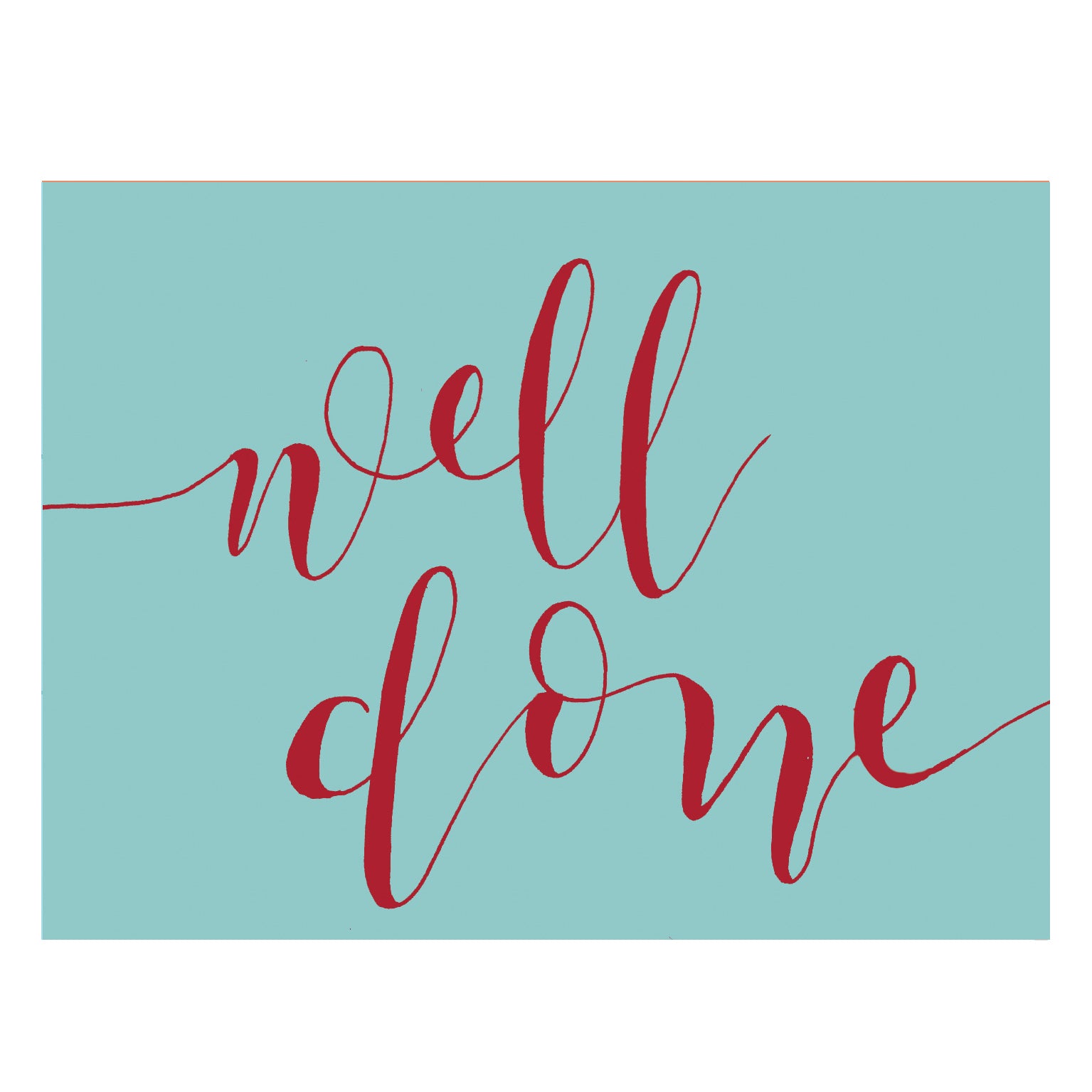 mini well done card