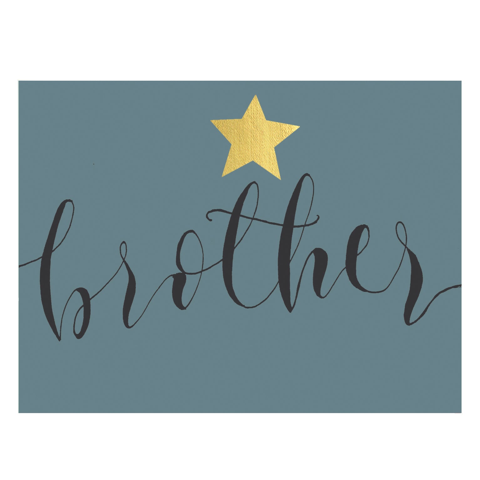 mini brother greetings card