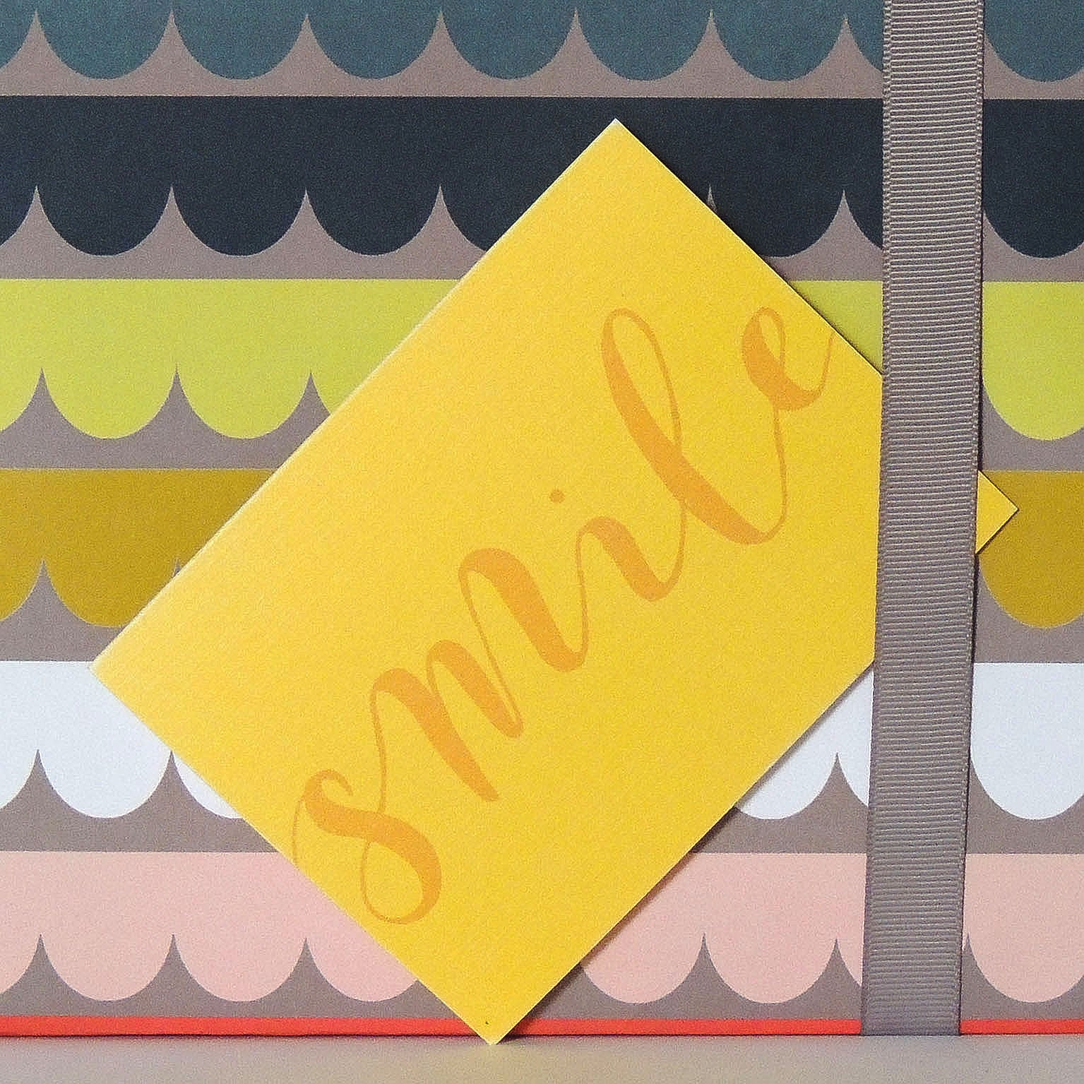 mini smile greetings card