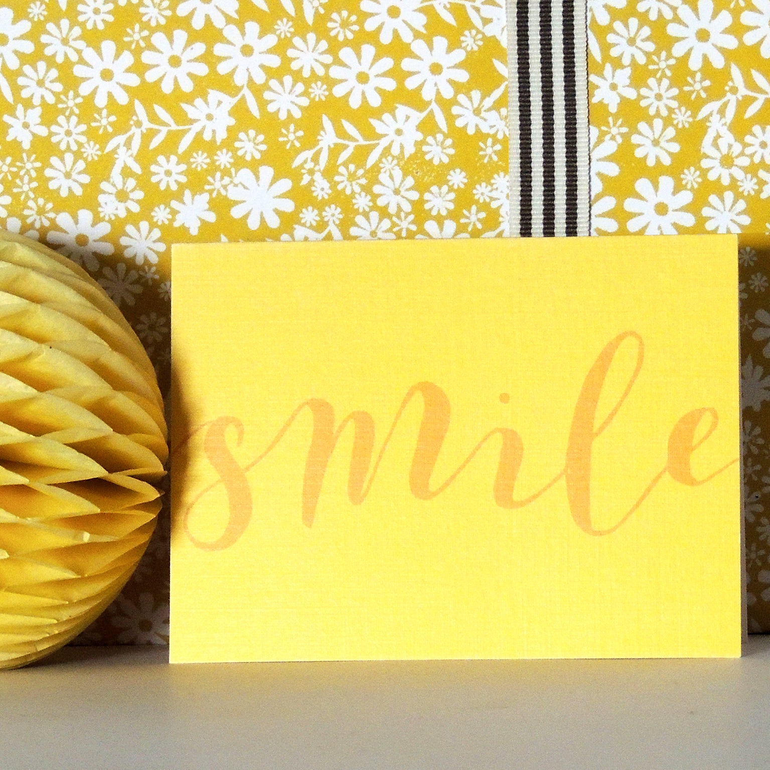 mini smile greetings card