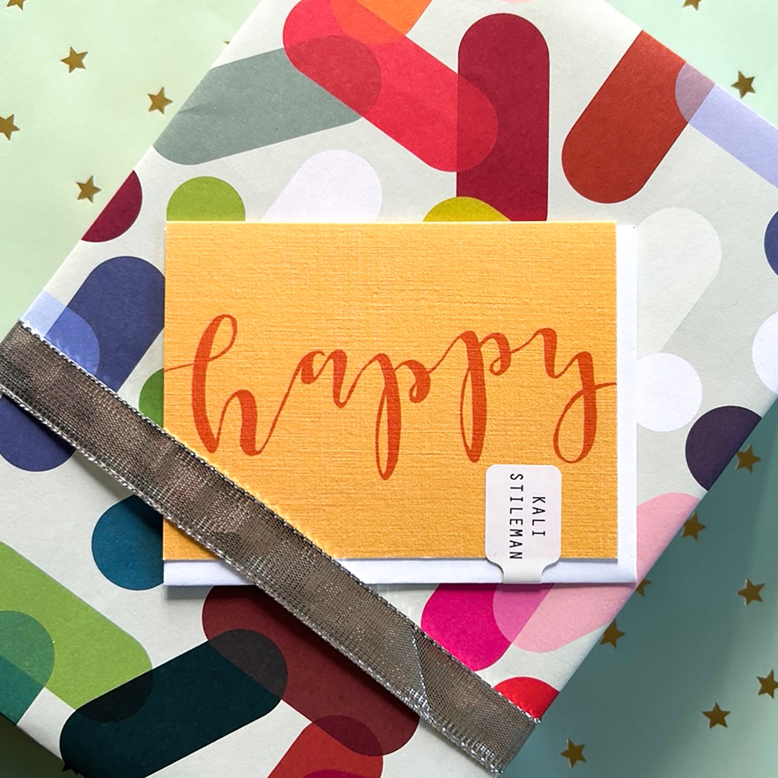 mini happy greetings card