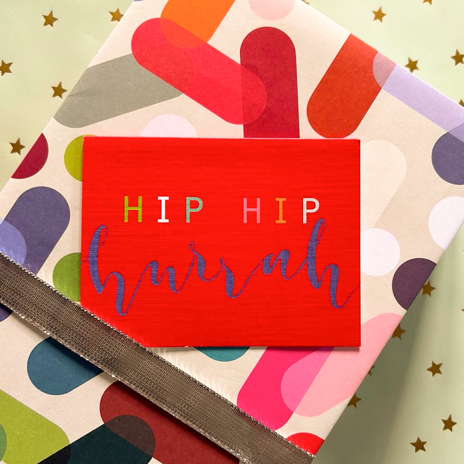 mini HIP HIP hurrah card