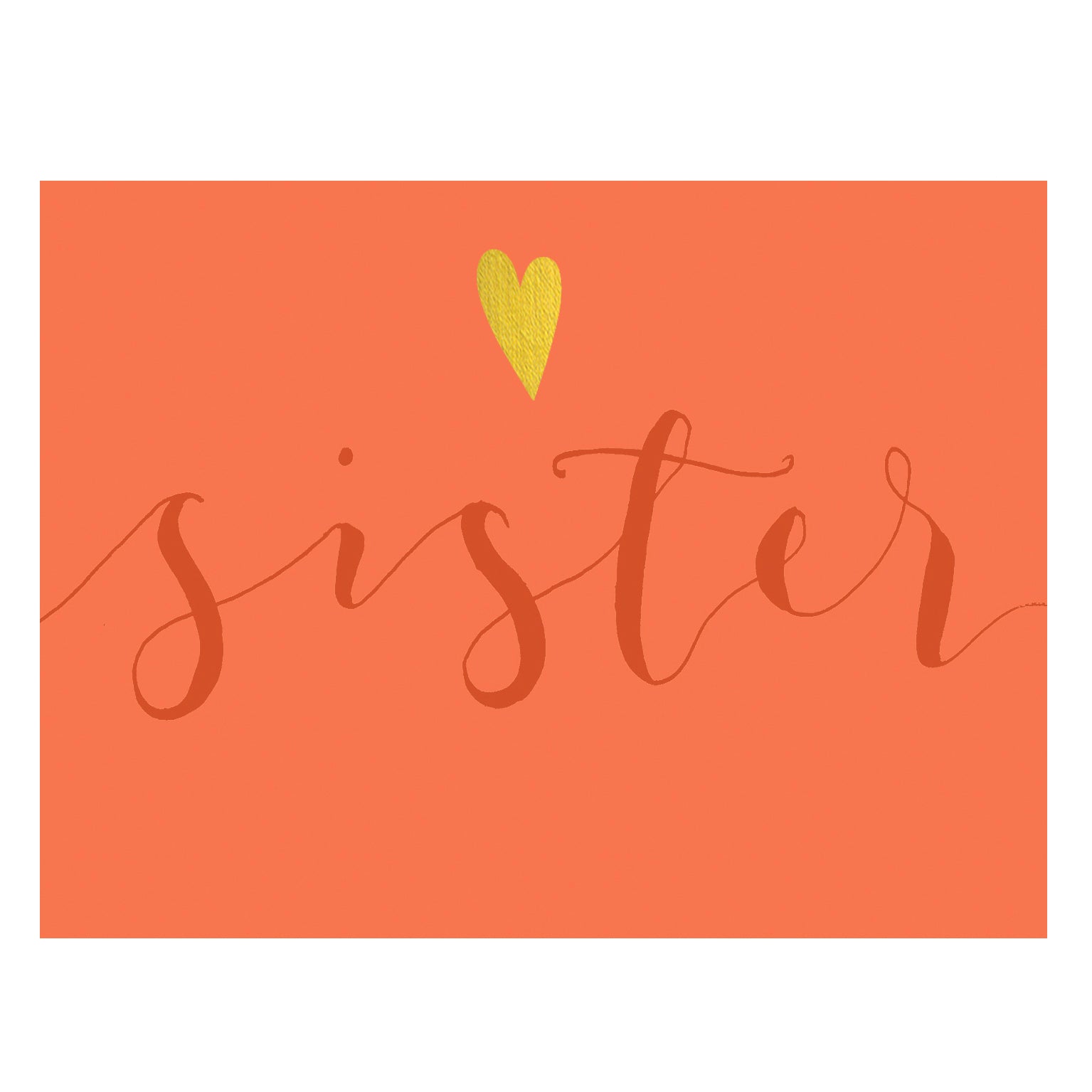 mini sister greetings card