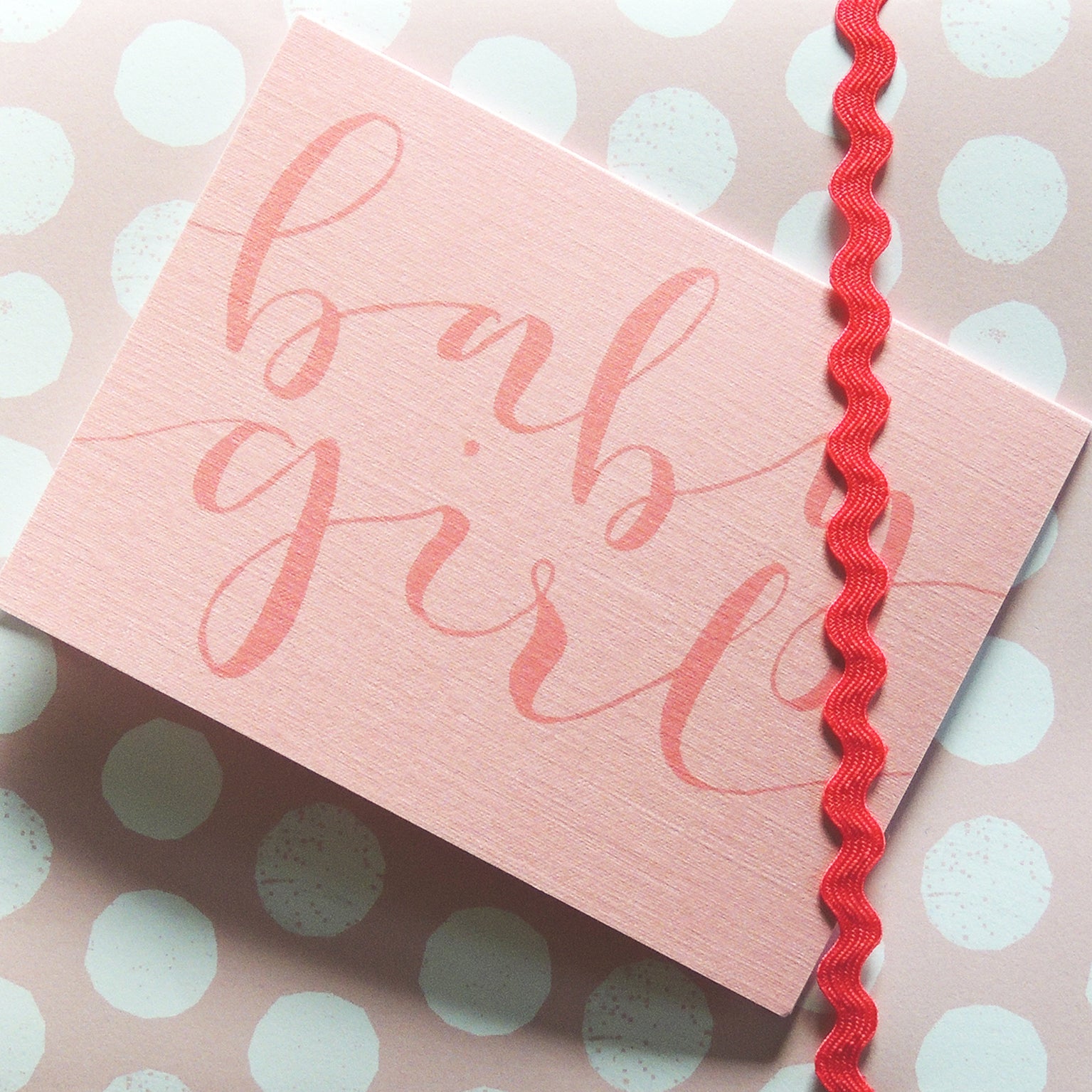 mini baby girl card