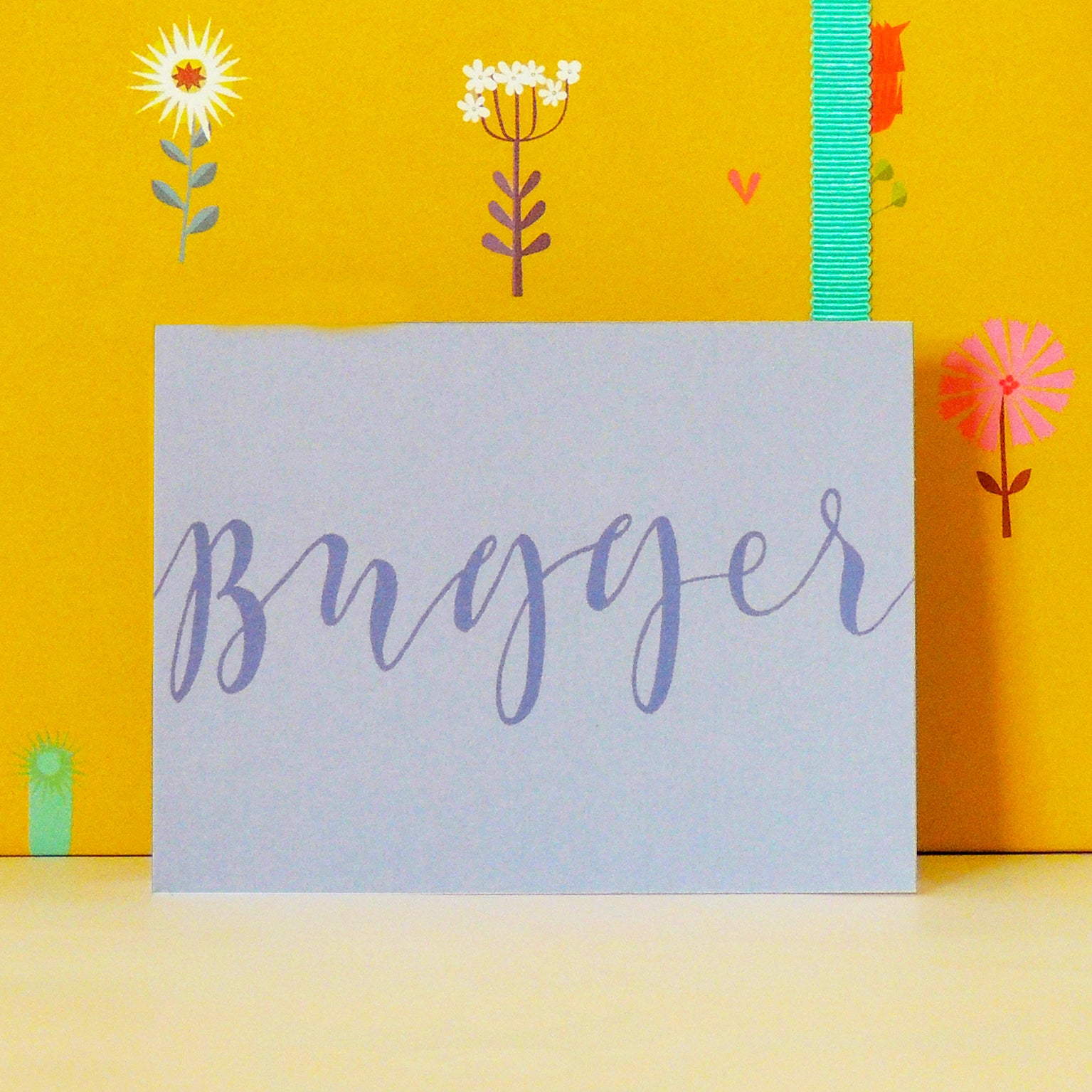 mini bugger greetings card