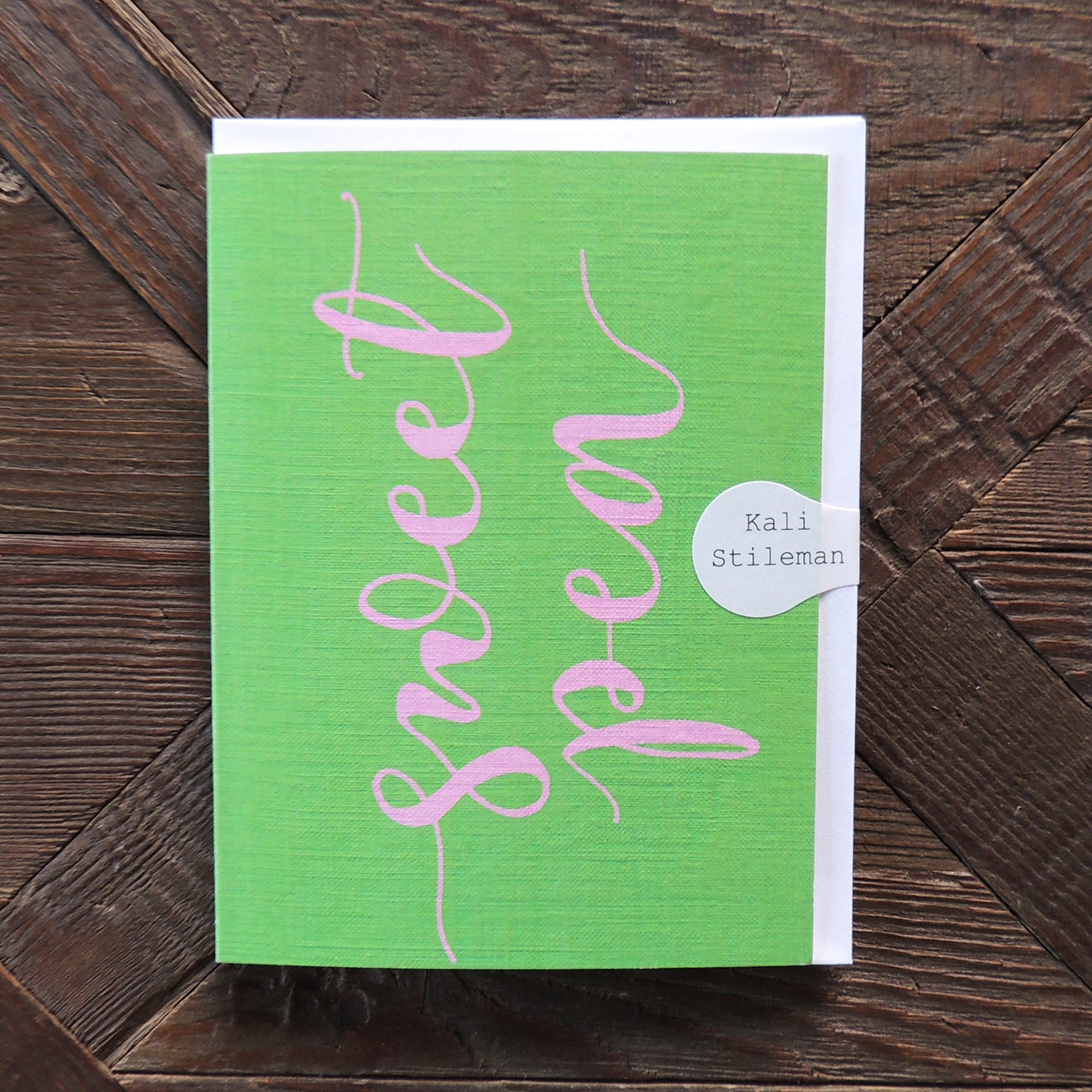 mini sweet pea card