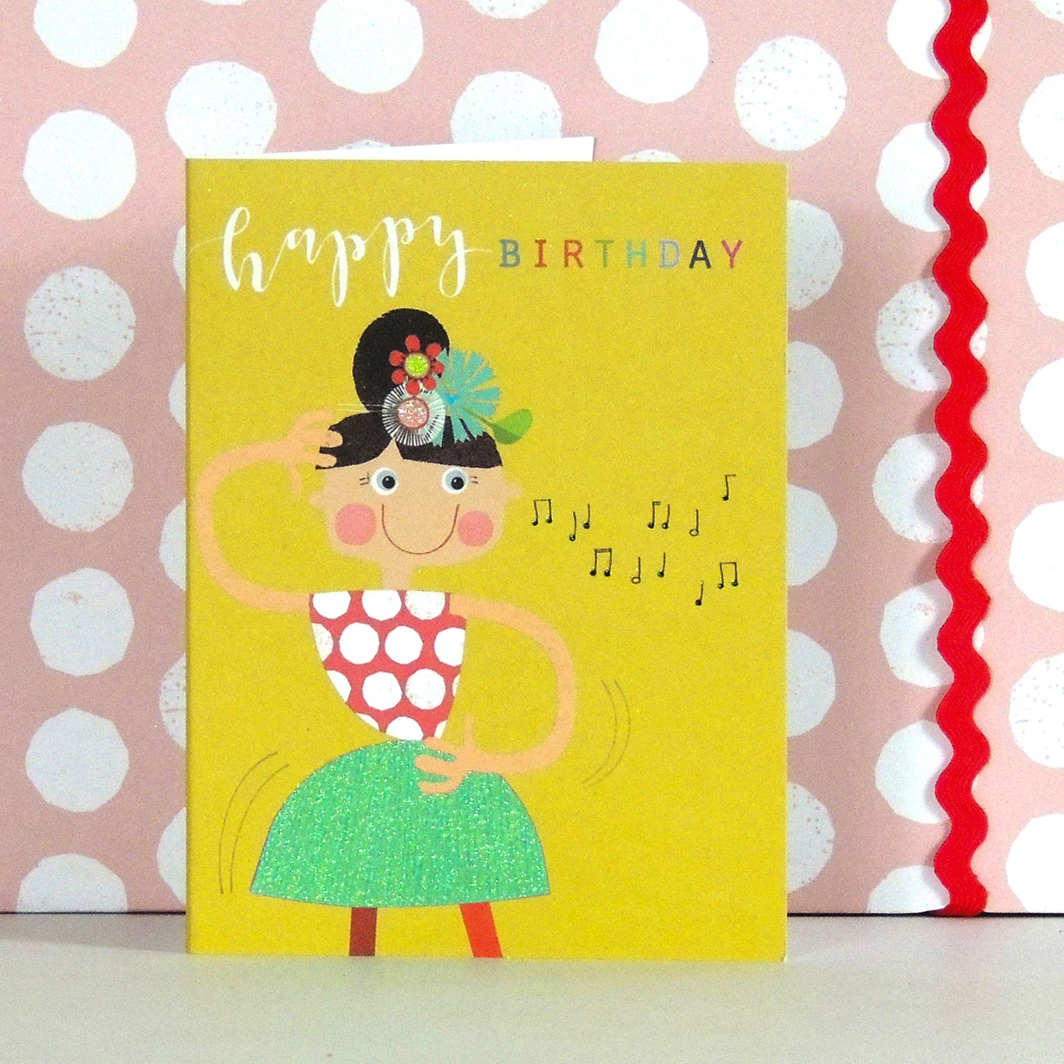 mini glittery strictly come dancing card