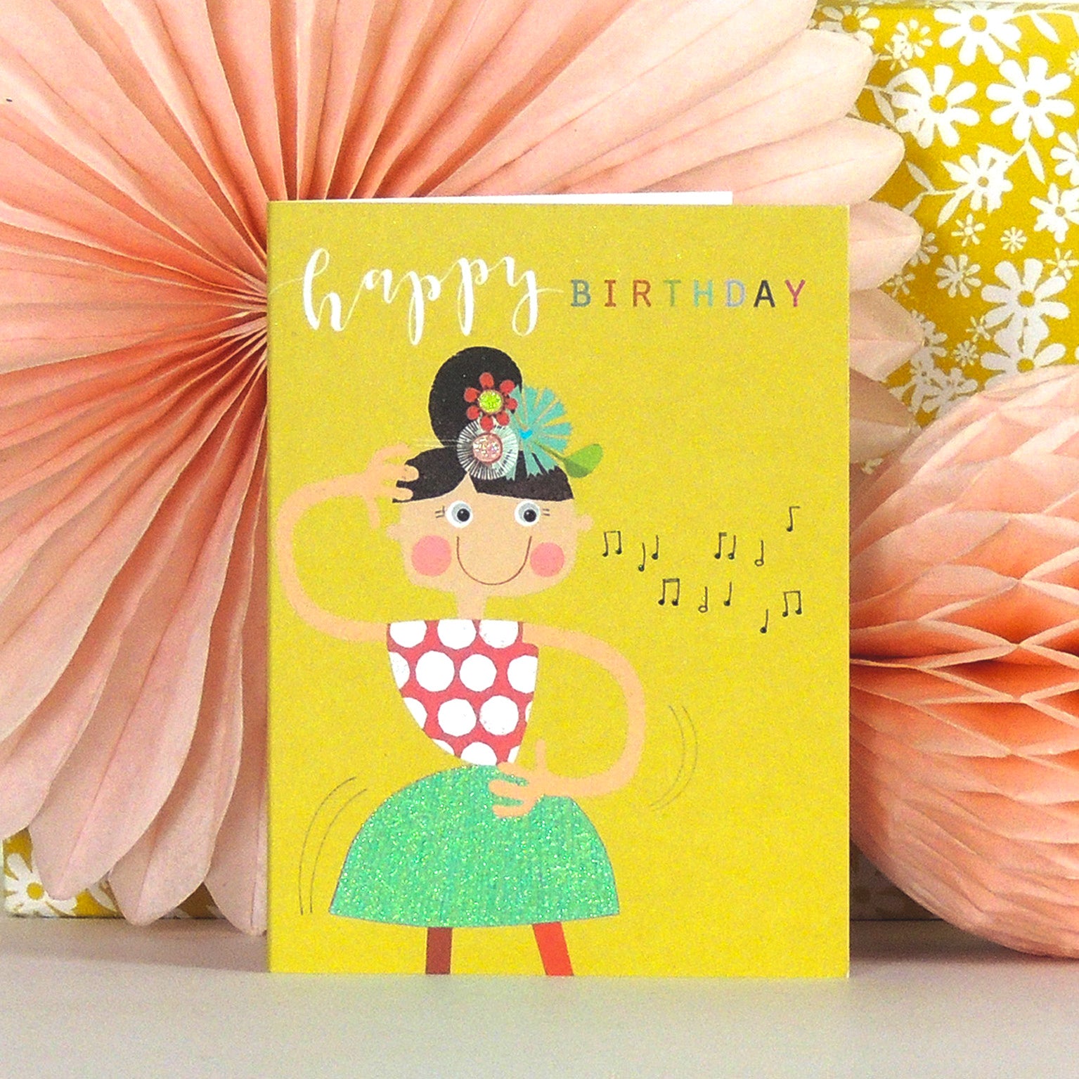 mini glittery strictly come dancing card