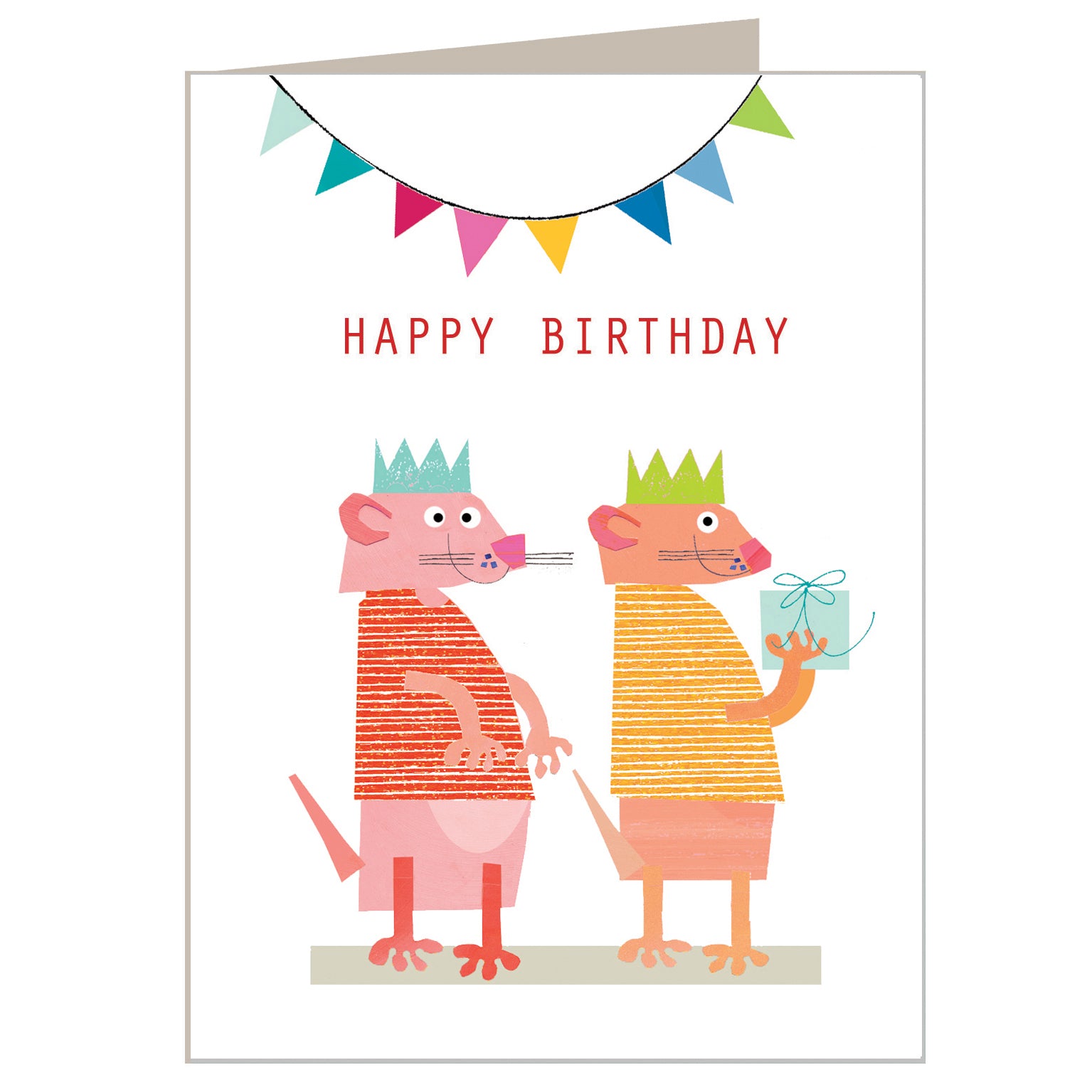 mini meercat happy birthday card