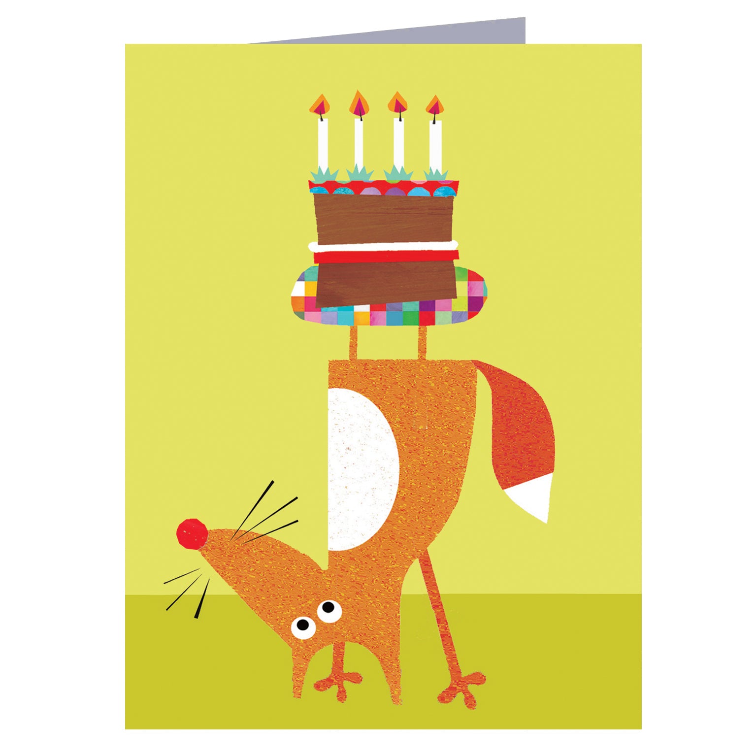 KTW38 mini topsy turvy fox card