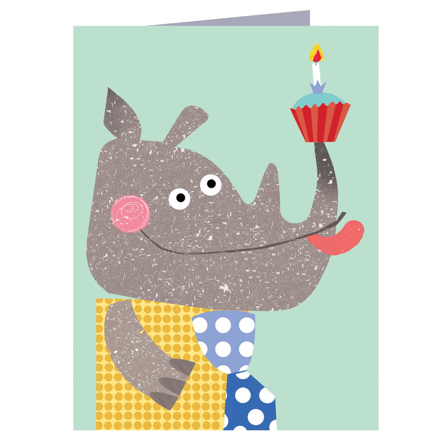 KTW42 mini rhino greetings card