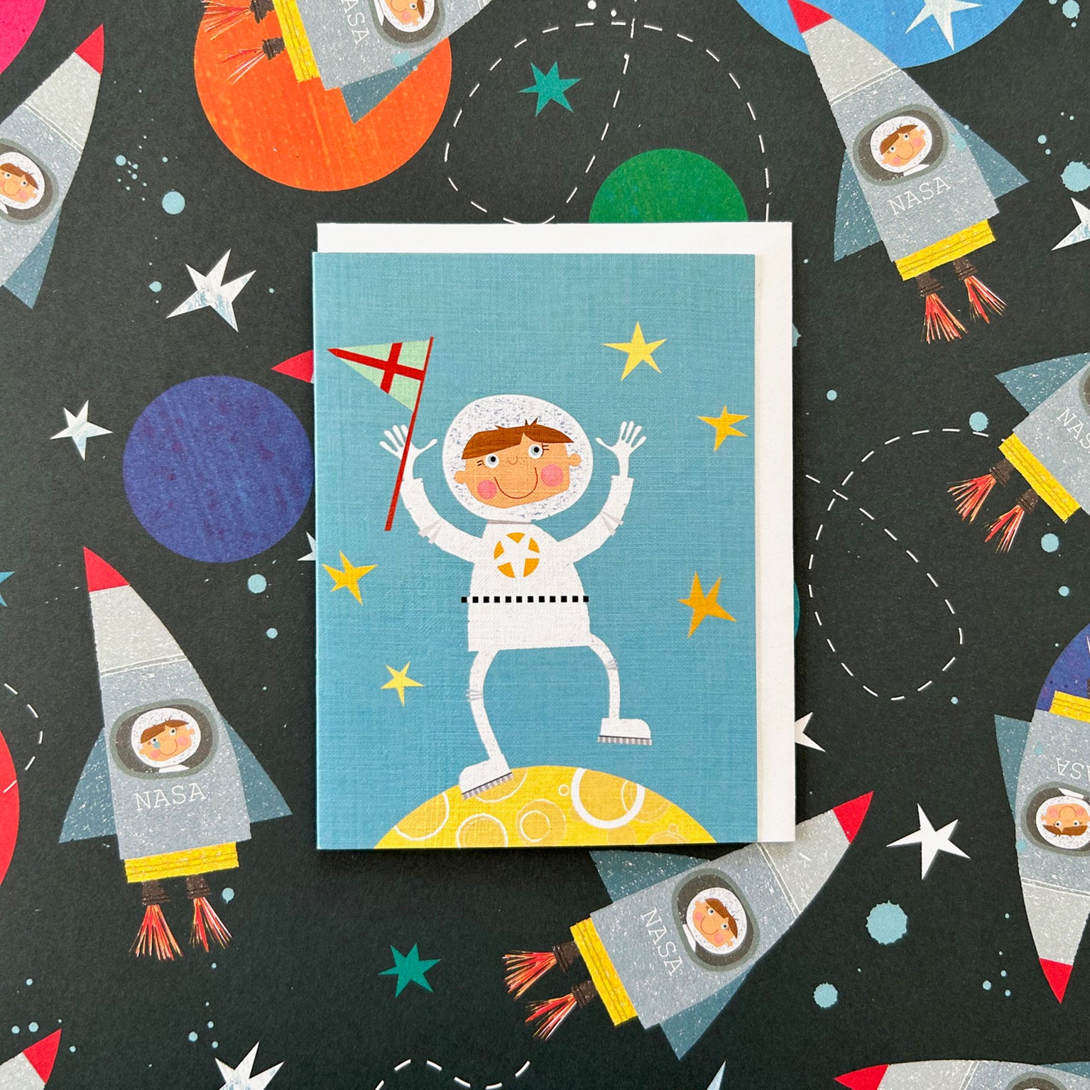 KTW51 mini spaceman greetings card