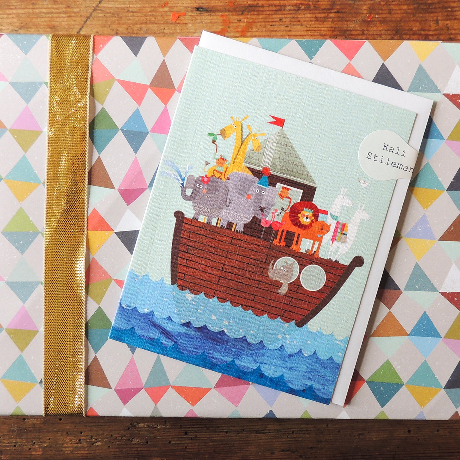 KTW55 mini ark Christening card