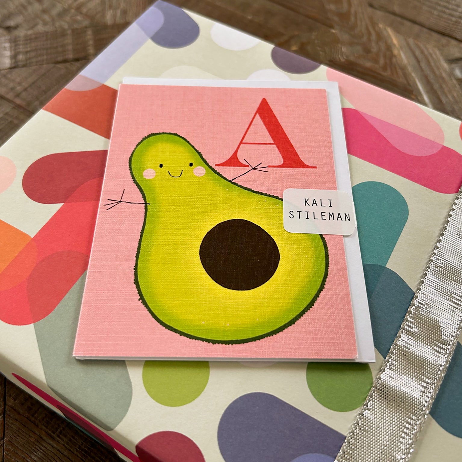 mini A for avocado card