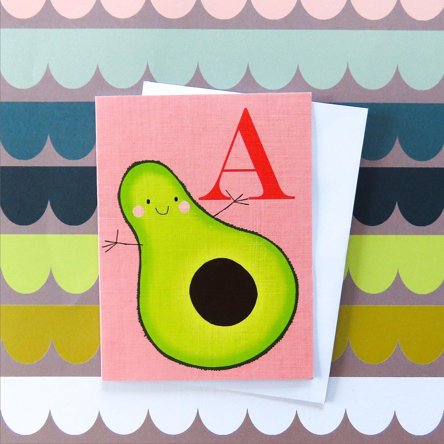 mini A for avocado card