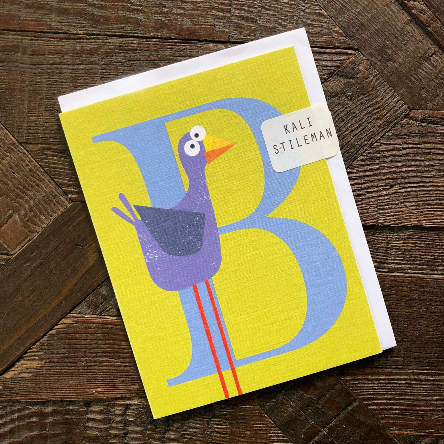 mini B for bird card