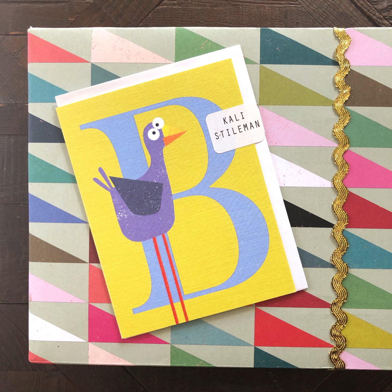 mini B for bird card