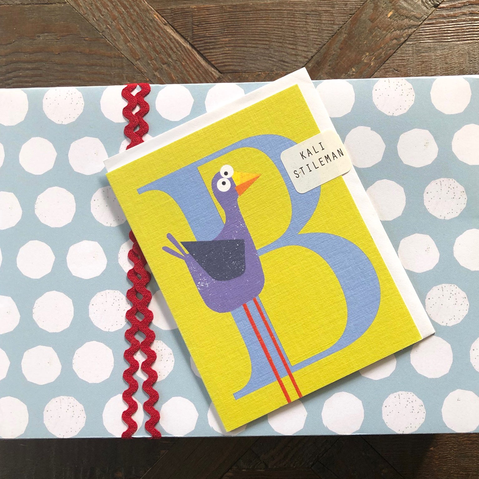 mini B for bird card