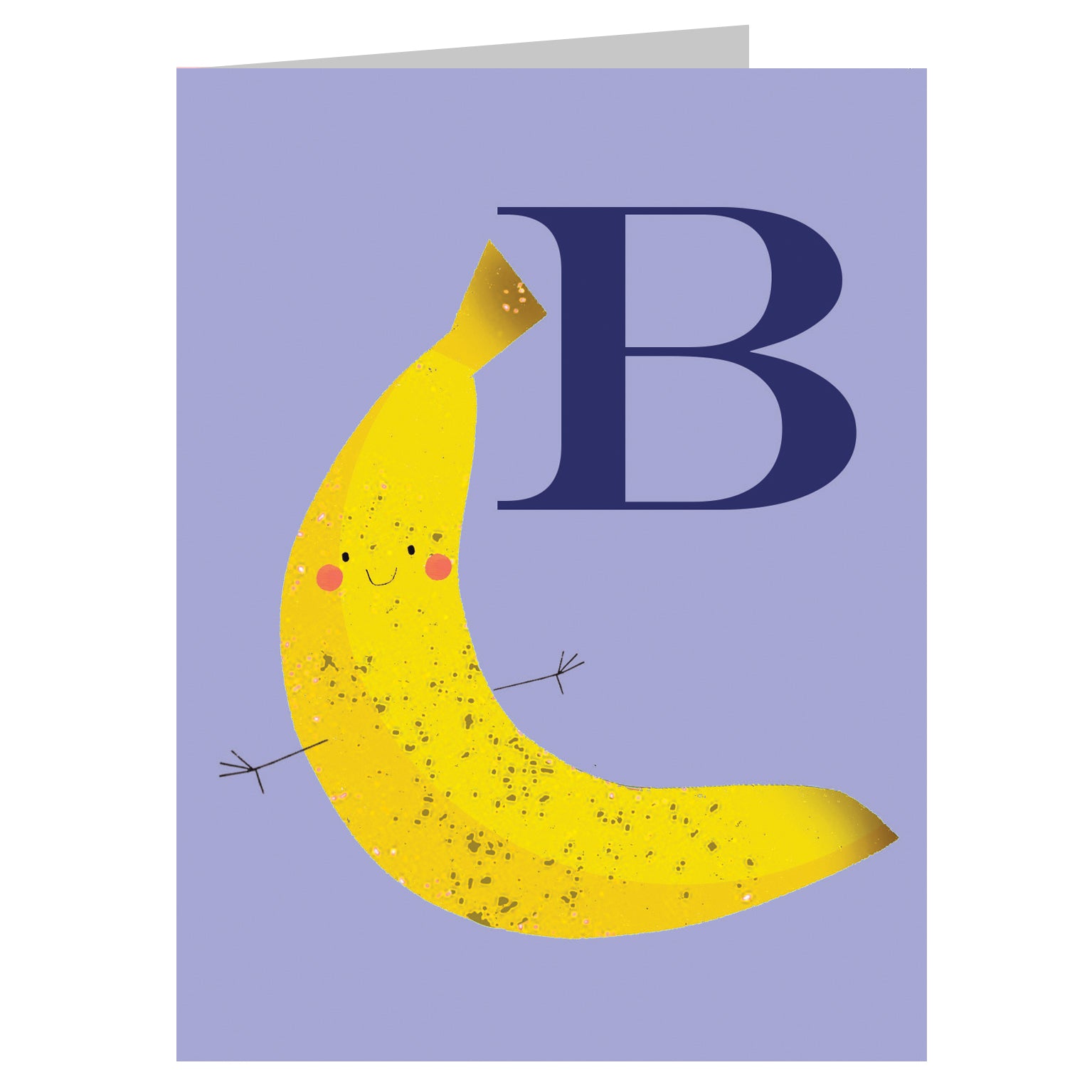 mini B for banana card