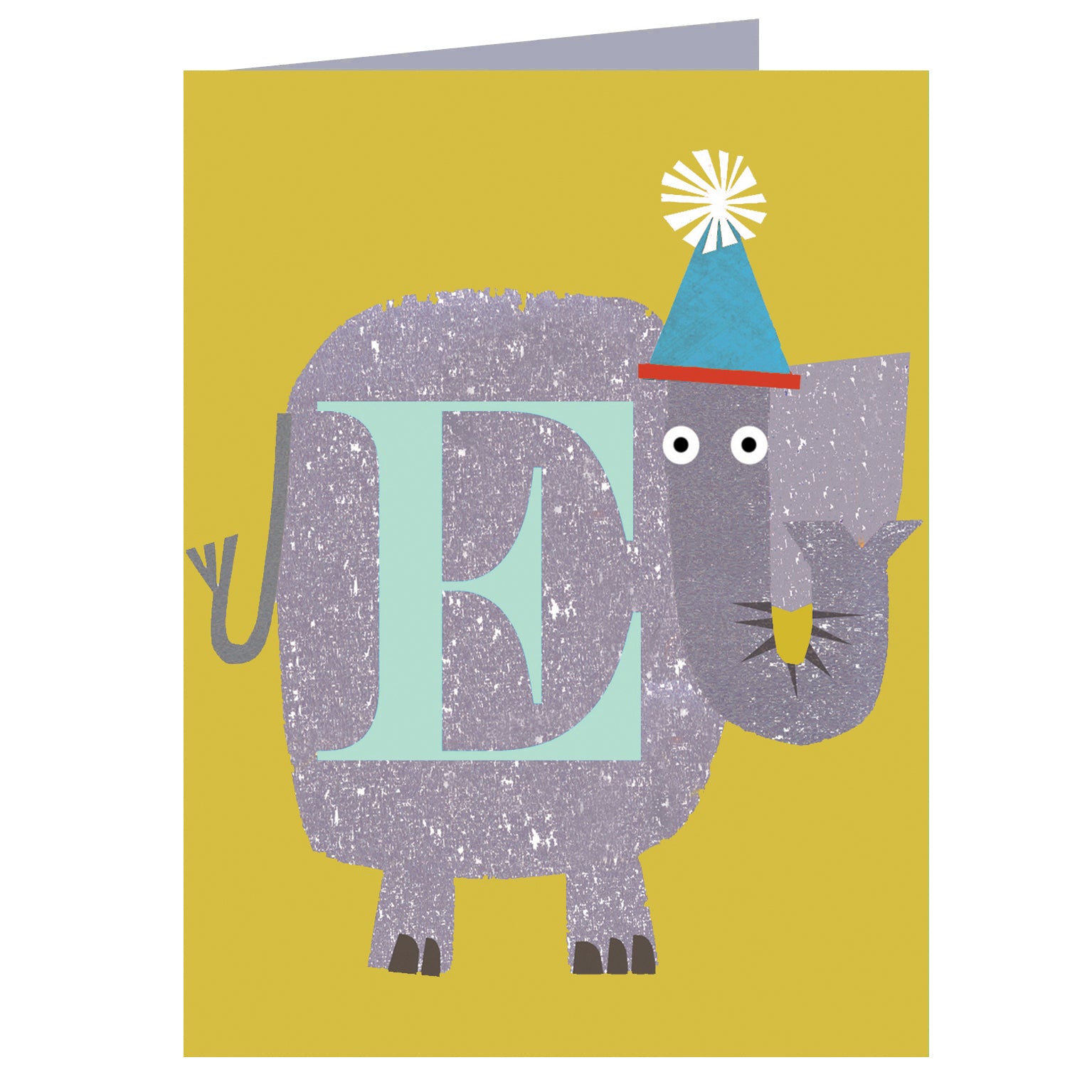 mini E for elephant card