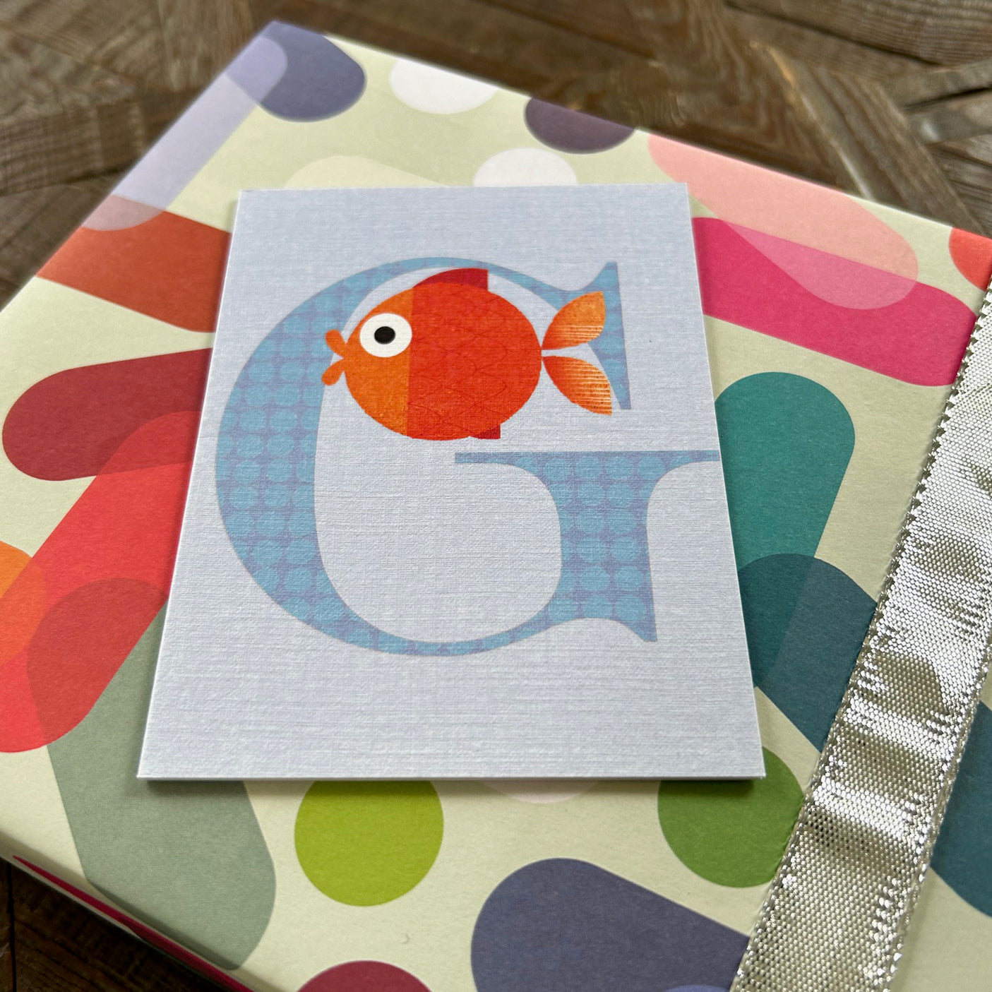 mini G for goldfish card