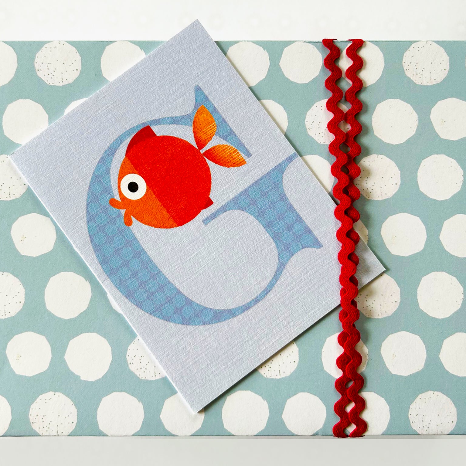 mini G for goldfish card