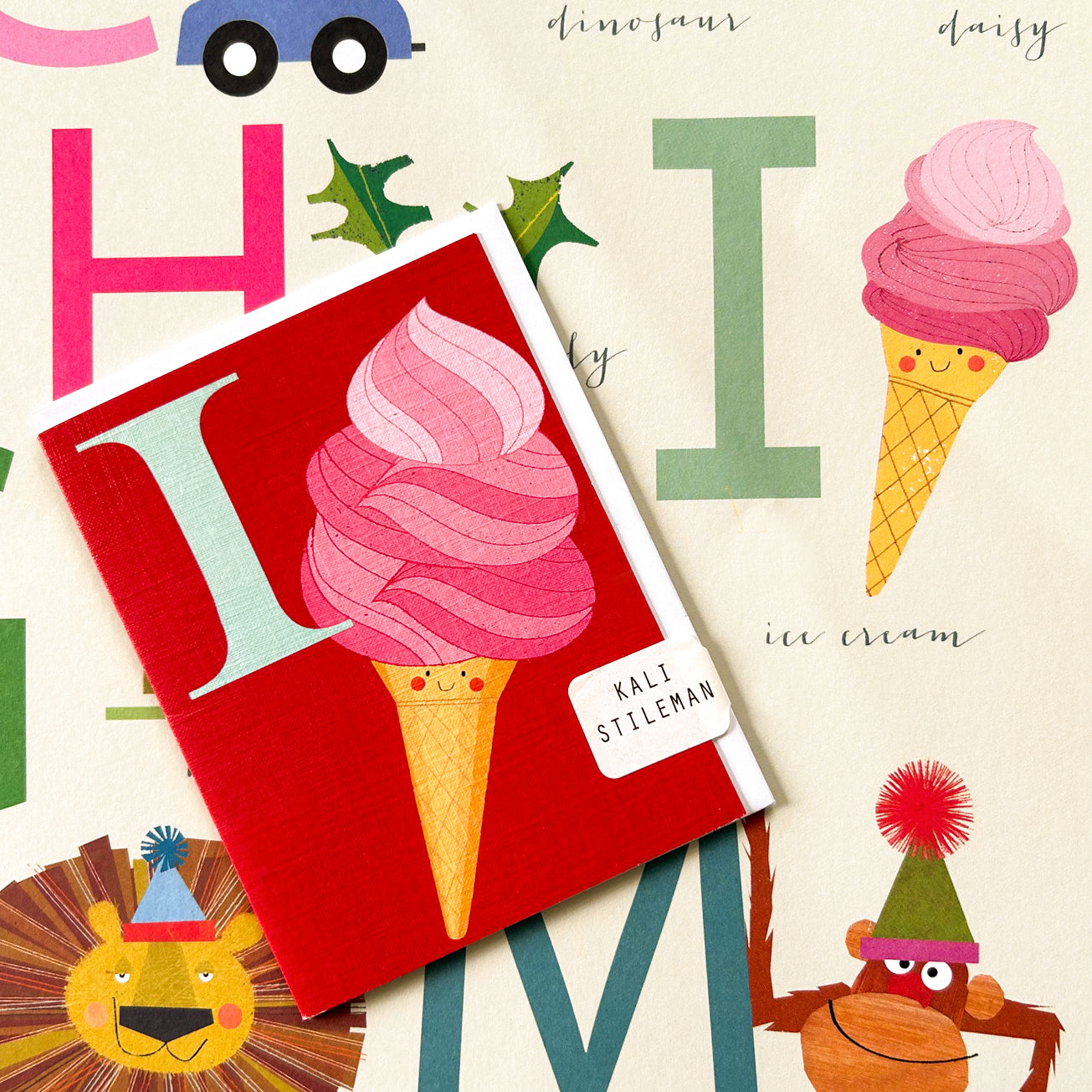 mini I for icecream card