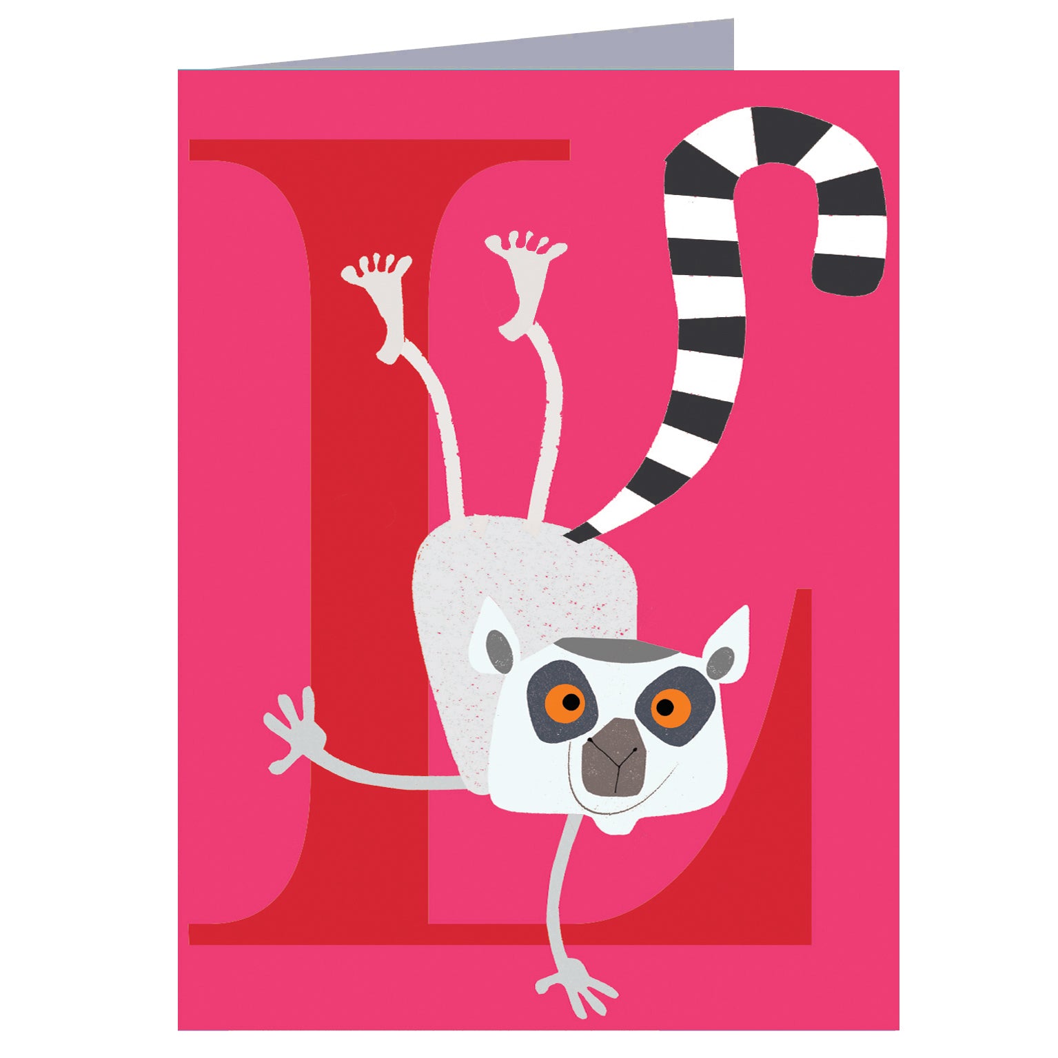 mini L for lemur card