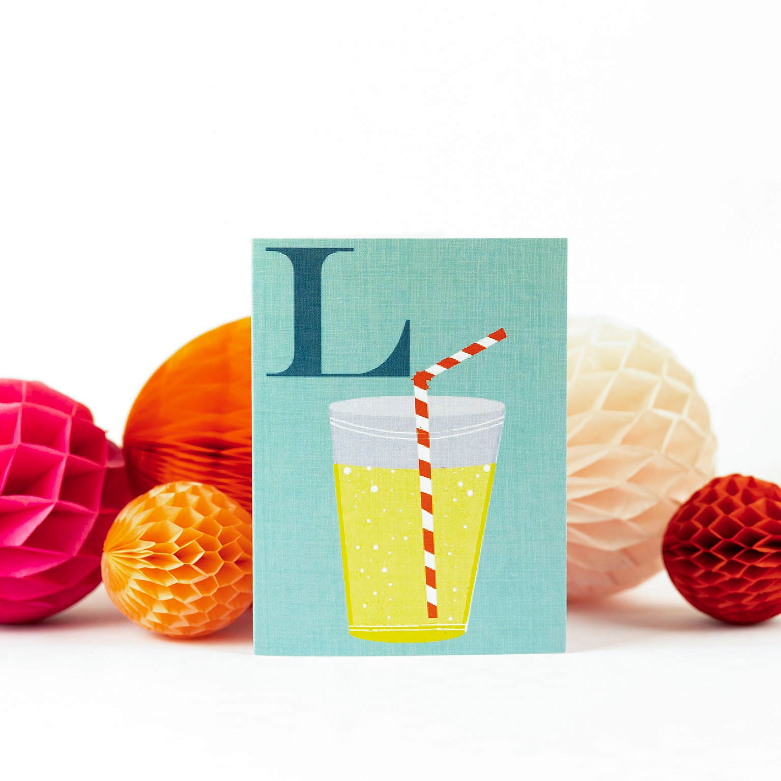 mini L for lemonade card