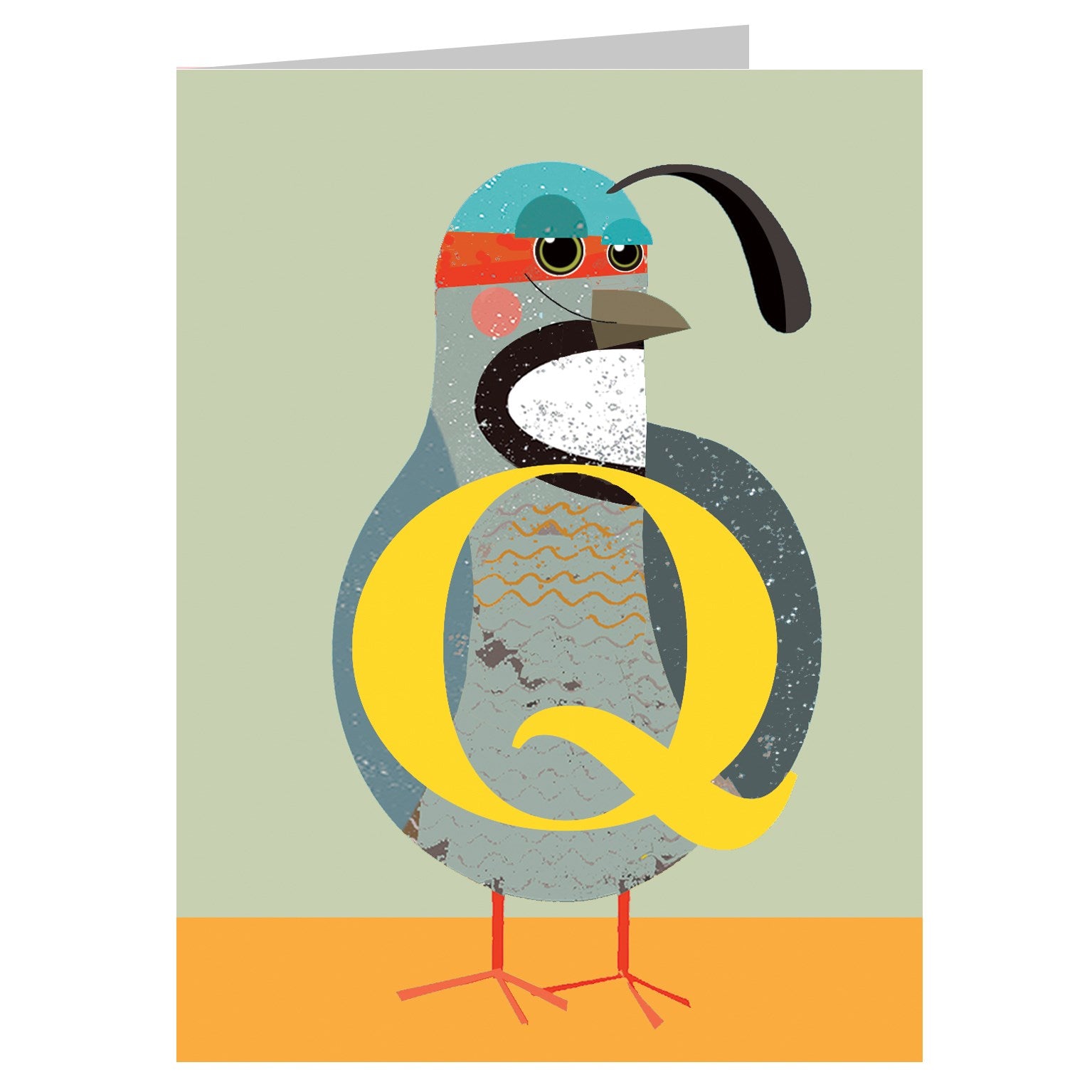 mini Q for quail card