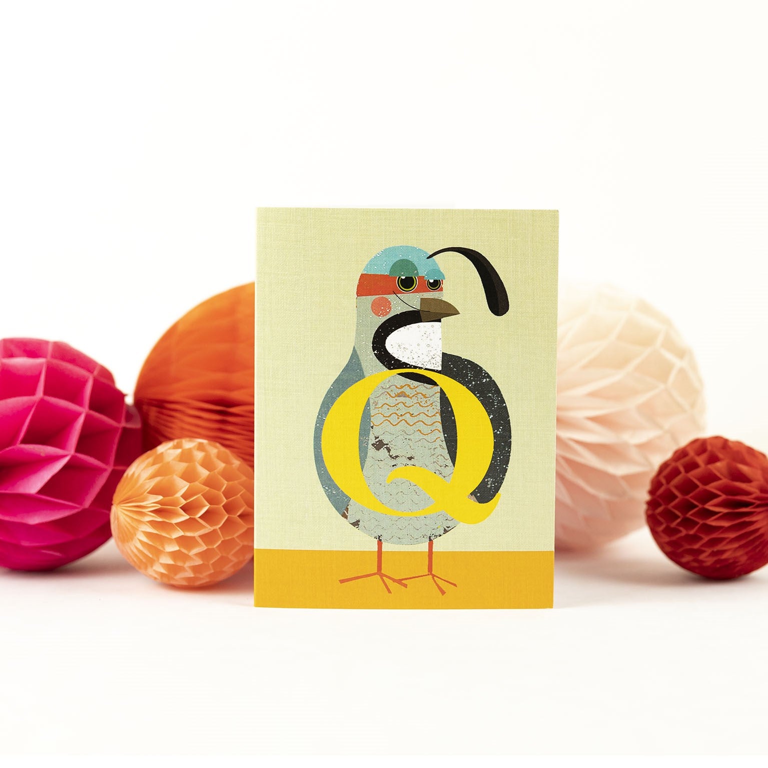 mini Q for quail card