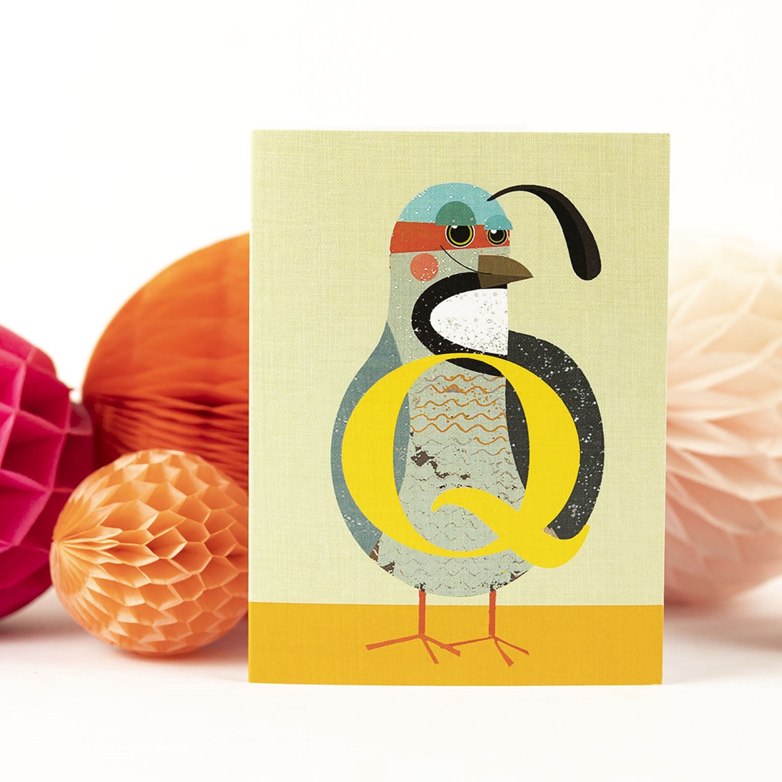 mini Q for quail card