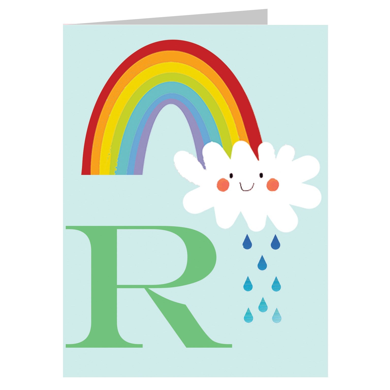 mini R for rainbow card