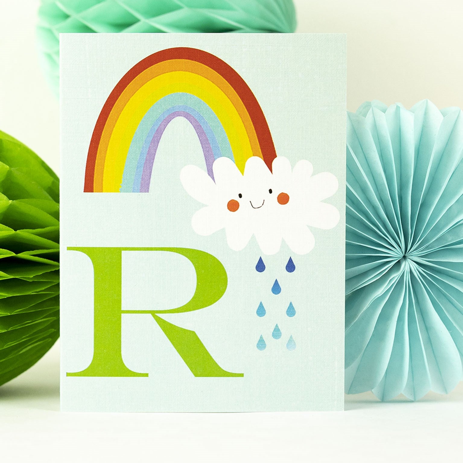 mini R for rainbow card