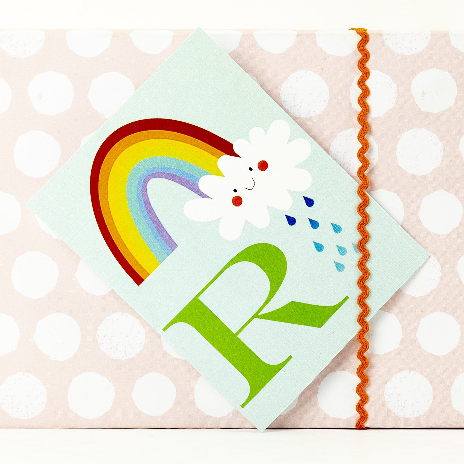 mini R for rainbow card