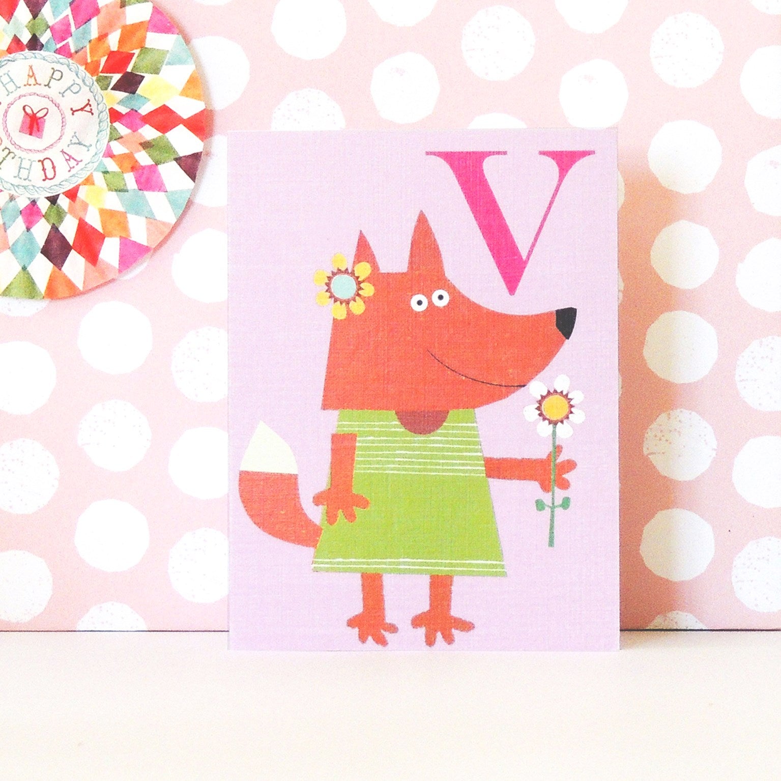 mini V for vixen card