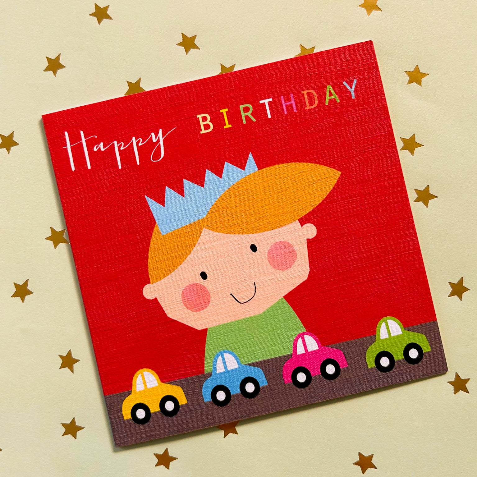 MC01 toy cars birthday card