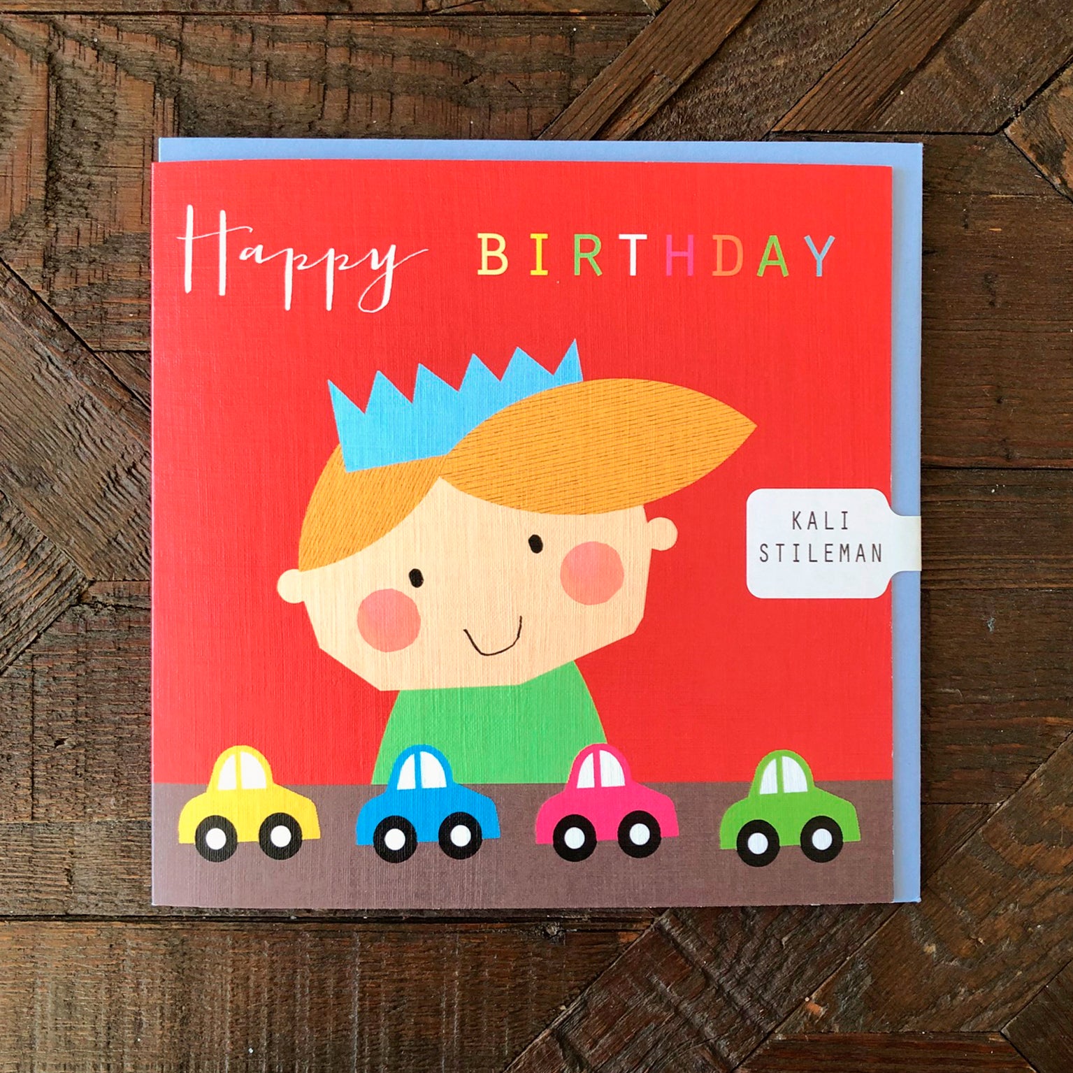 MC01 toy cars birthday card