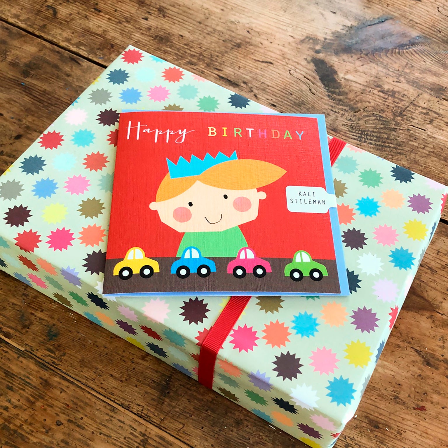 MC01 toy cars birthday card