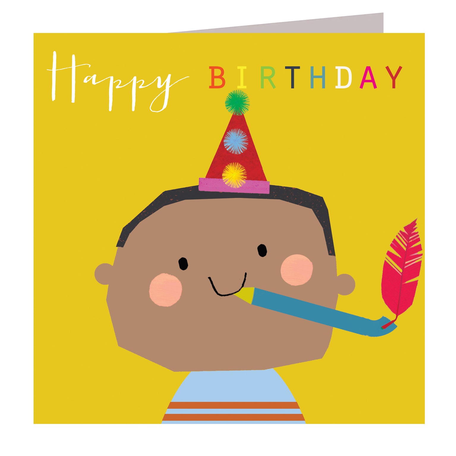 MC02 party horn birthday card