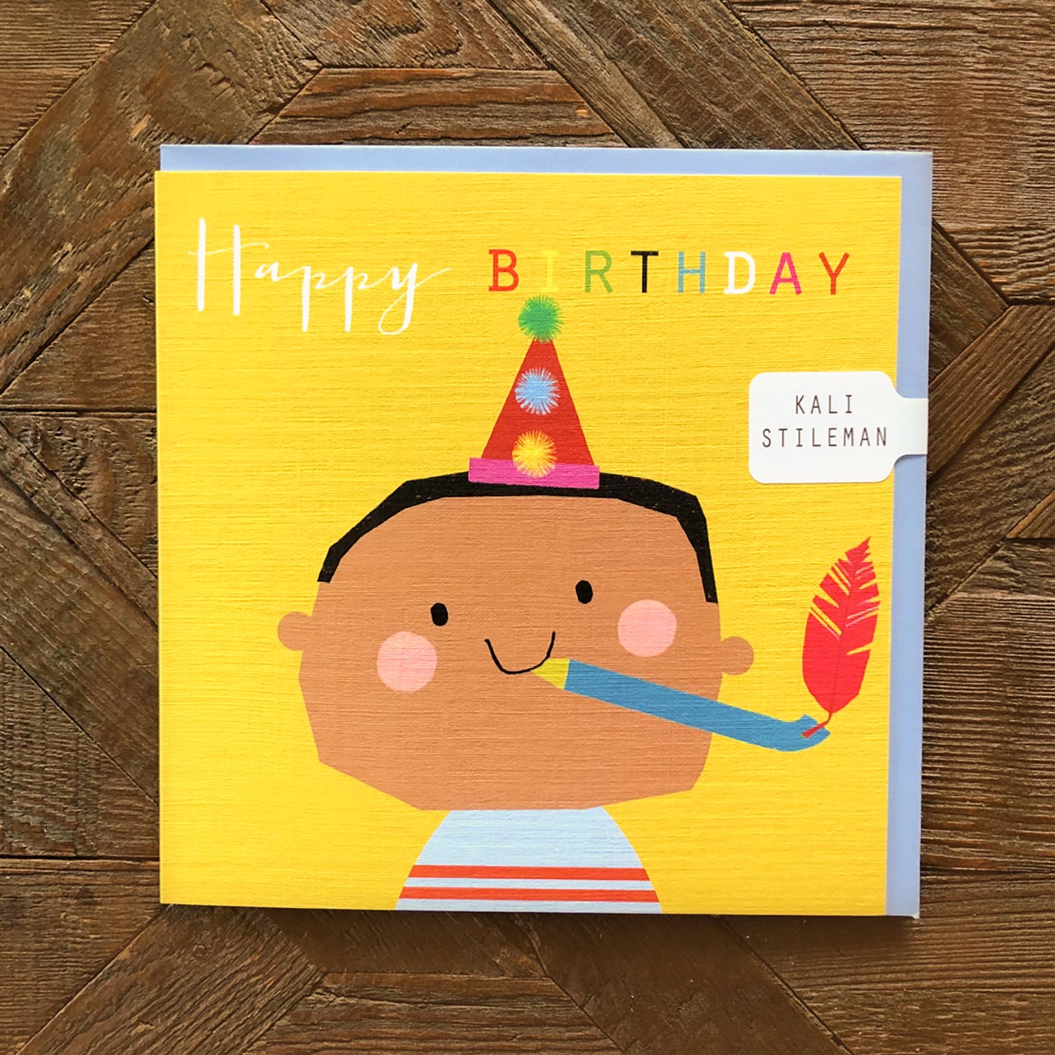 MC02 party horn birthday card