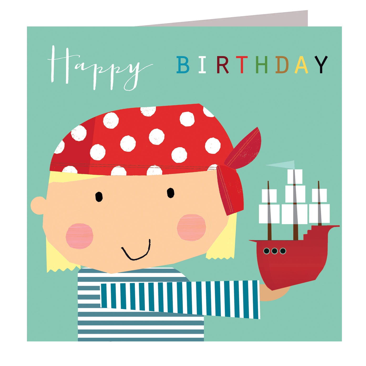 MC03 pirate boy birthday card