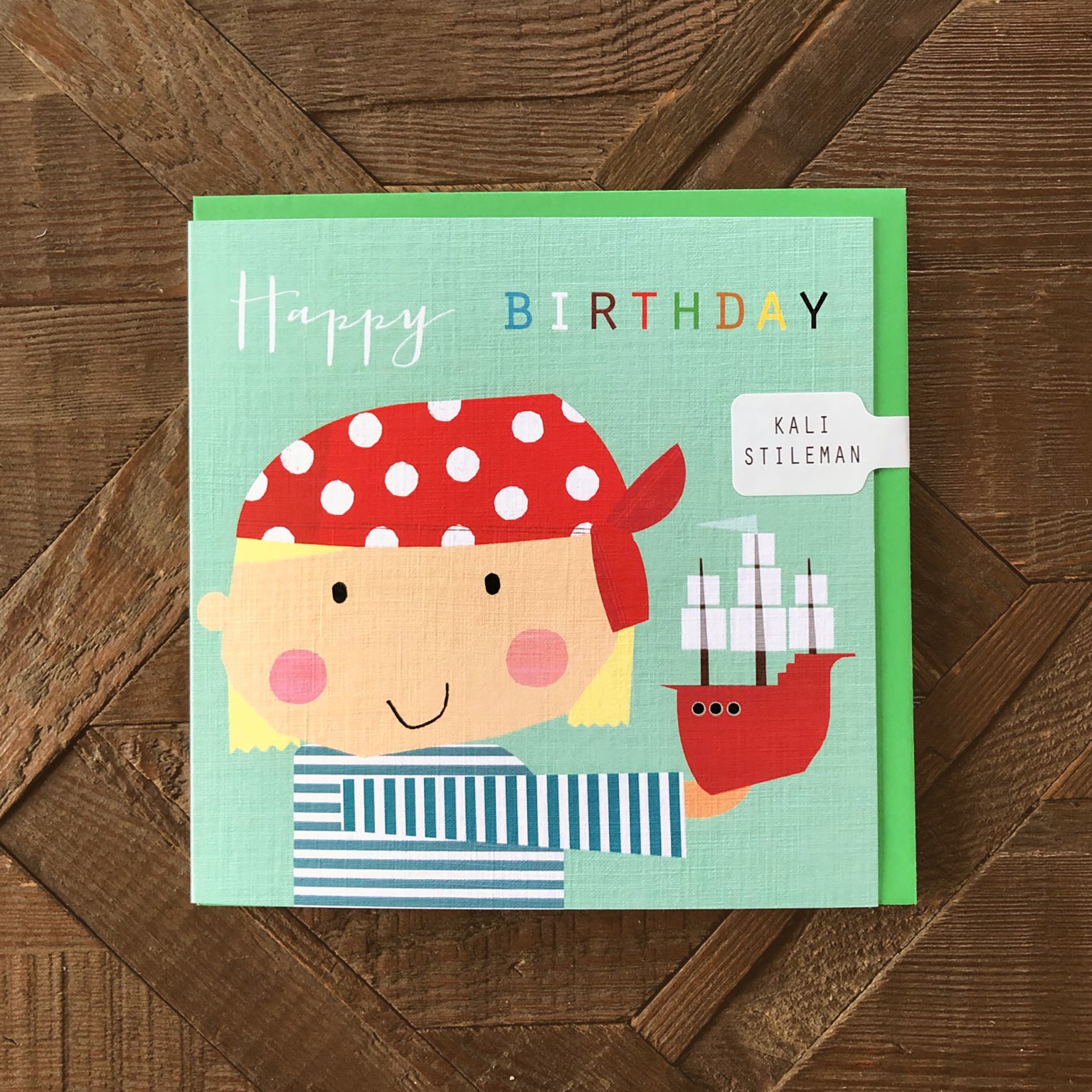 MC03 pirate boy birthday card