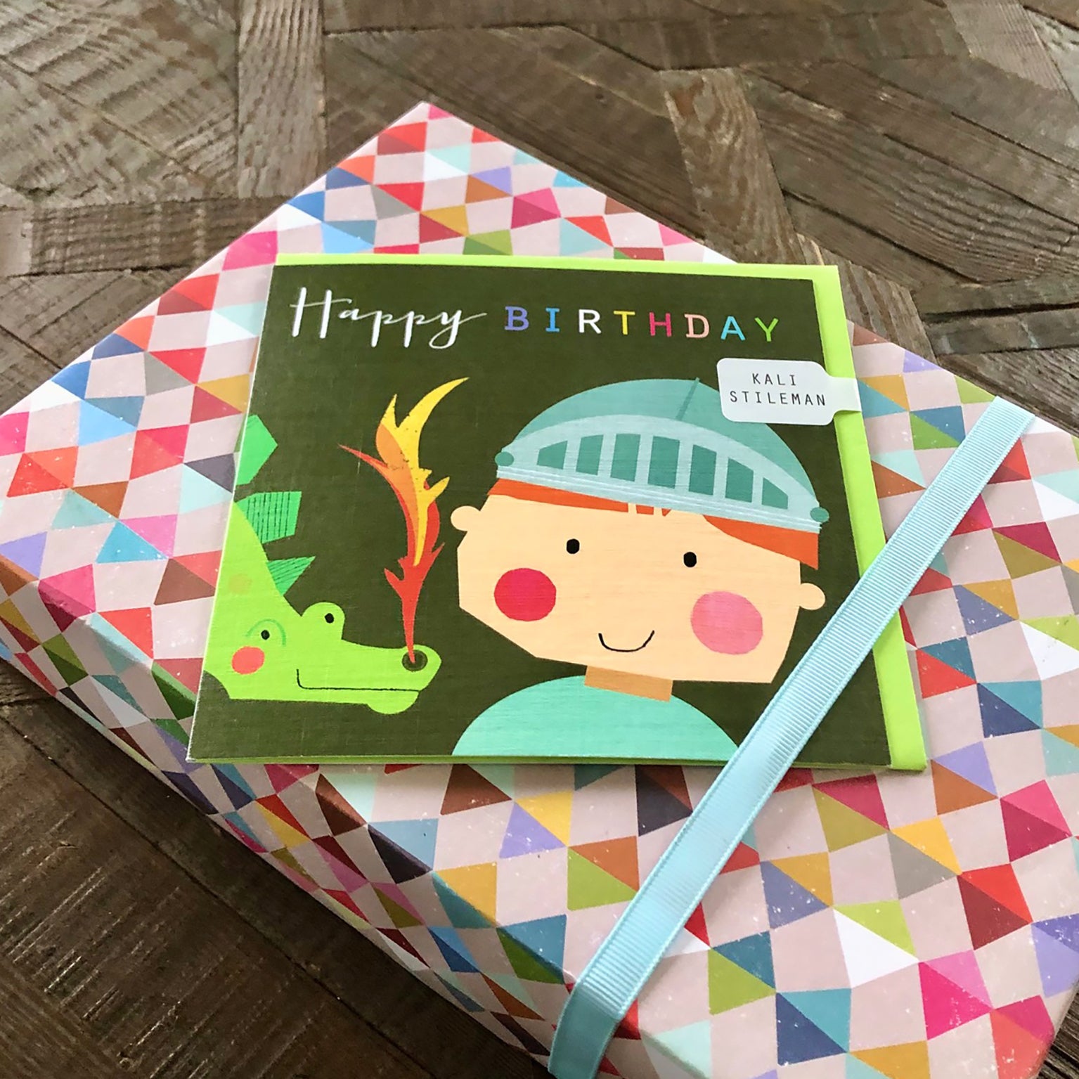 MC05 knight happy birthday card