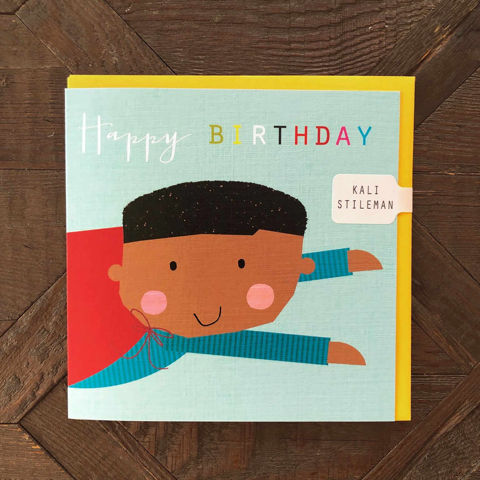 MC08 superhero boy birthday card