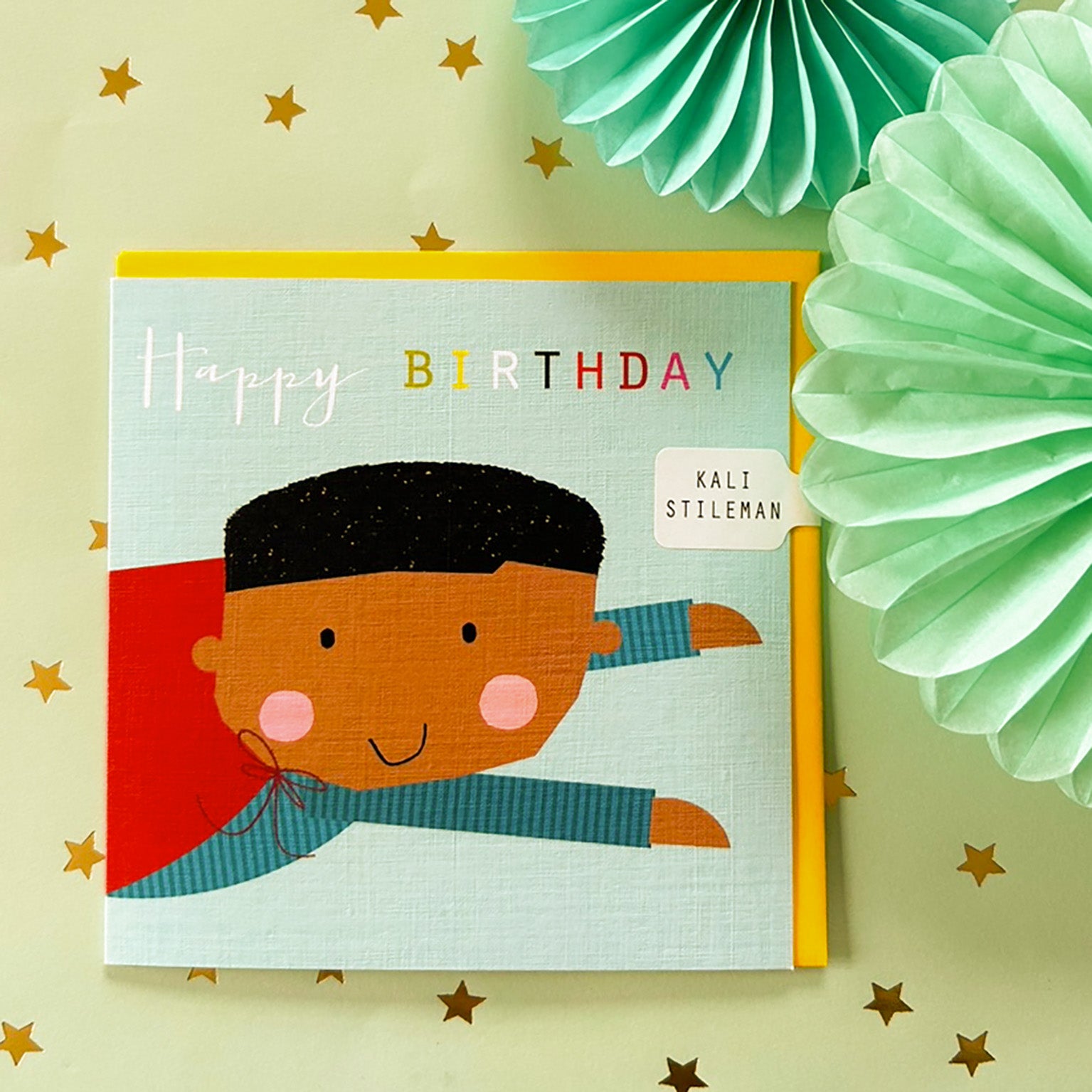 MC08 superhero boy birthday card