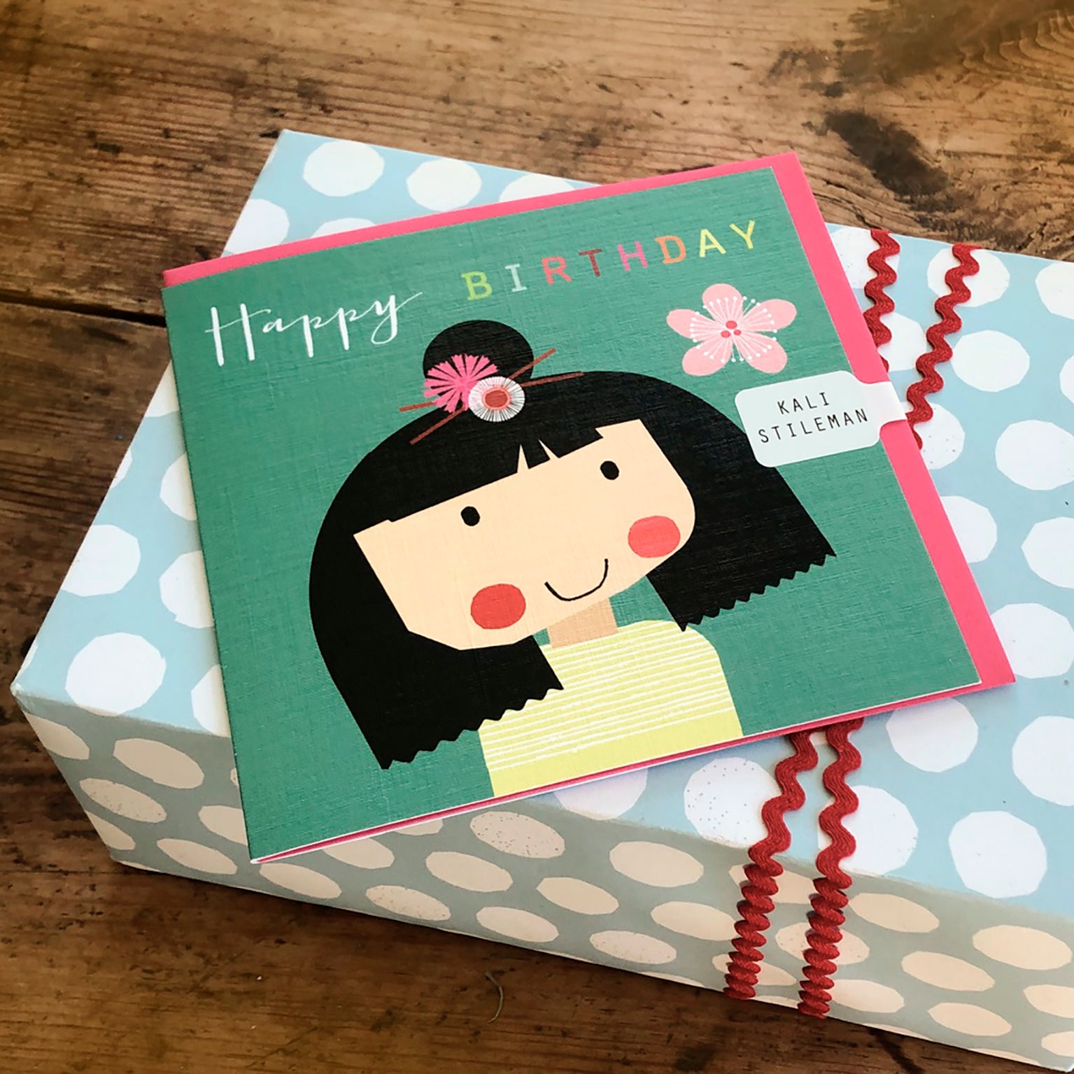 MC15 flowery birthday girl card