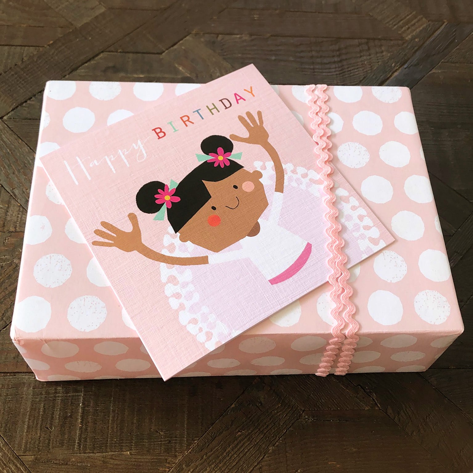 MC22 ballerina happy birthday card